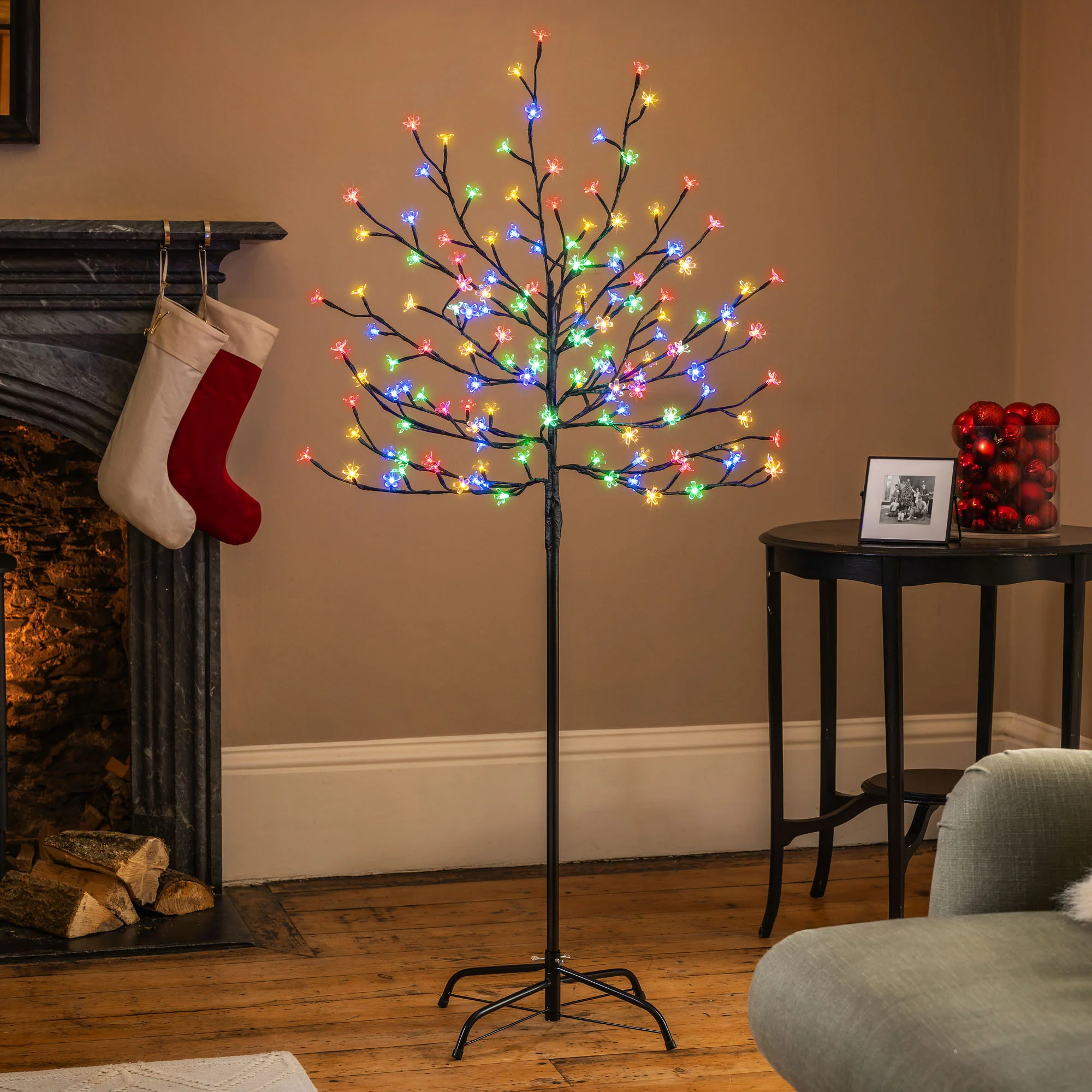 Multi-Coloured LED Cherry Blossom Tree - Image 4