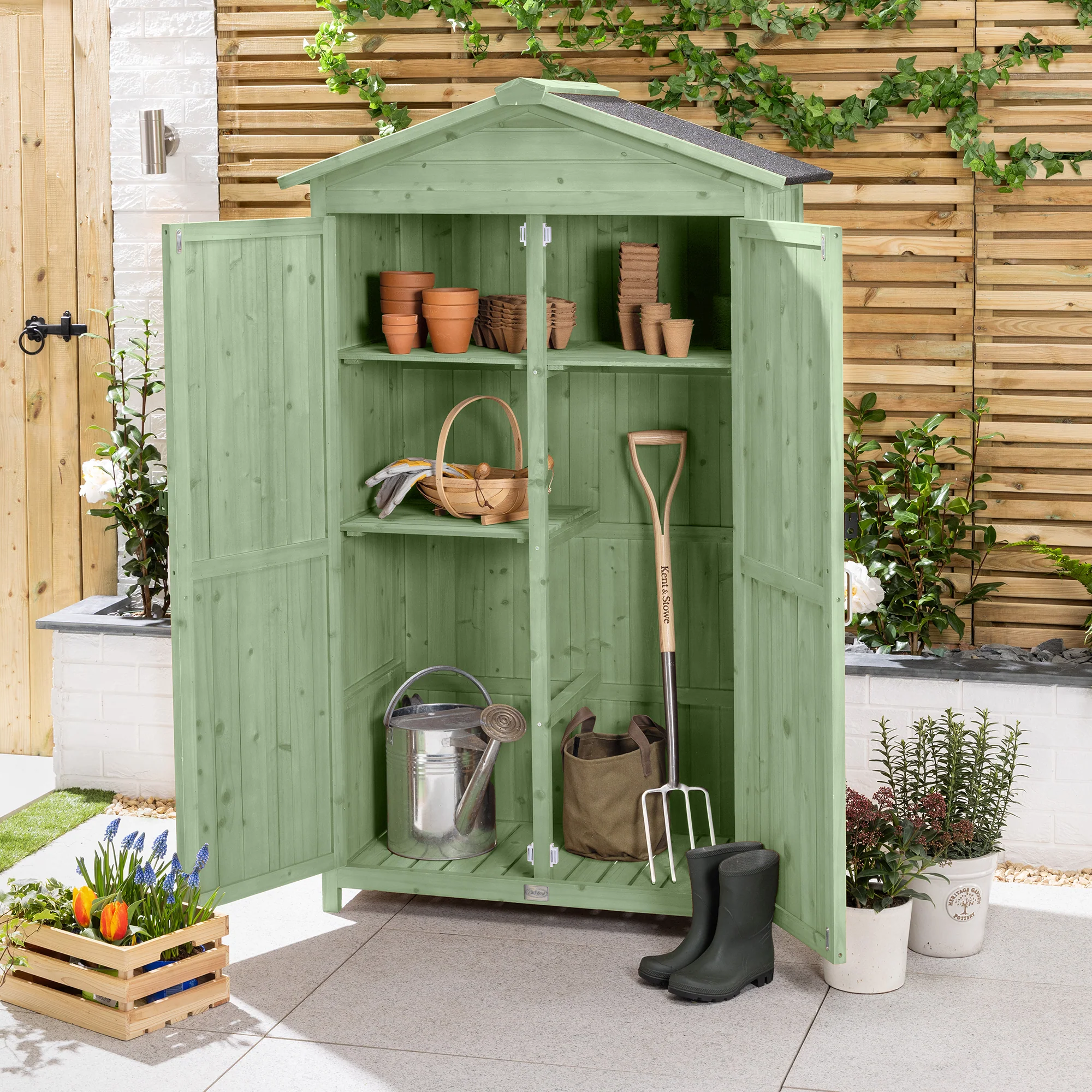 Narrow Double Door Garden Shed - Image 13