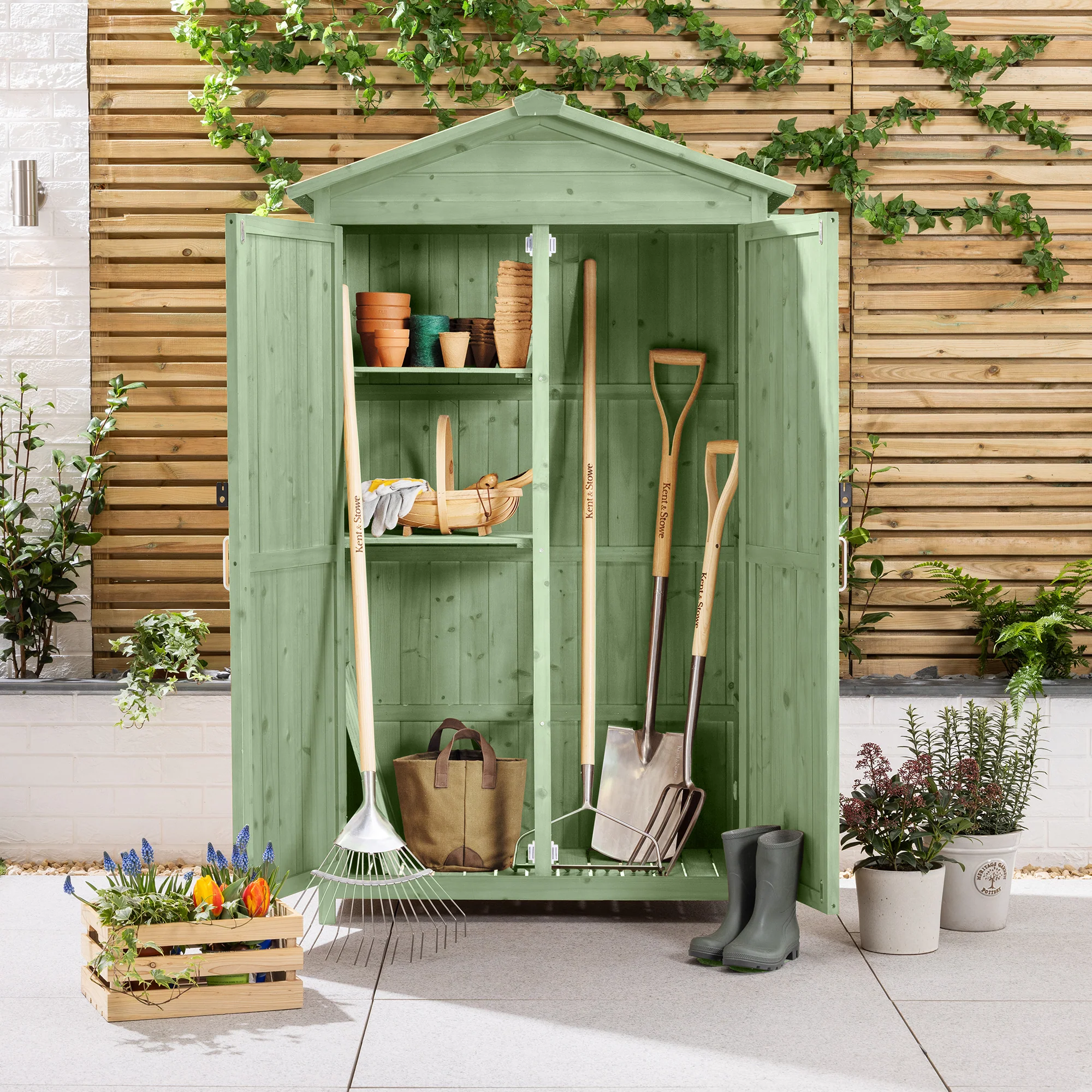 Narrow Double Door Garden Shed - Image 15