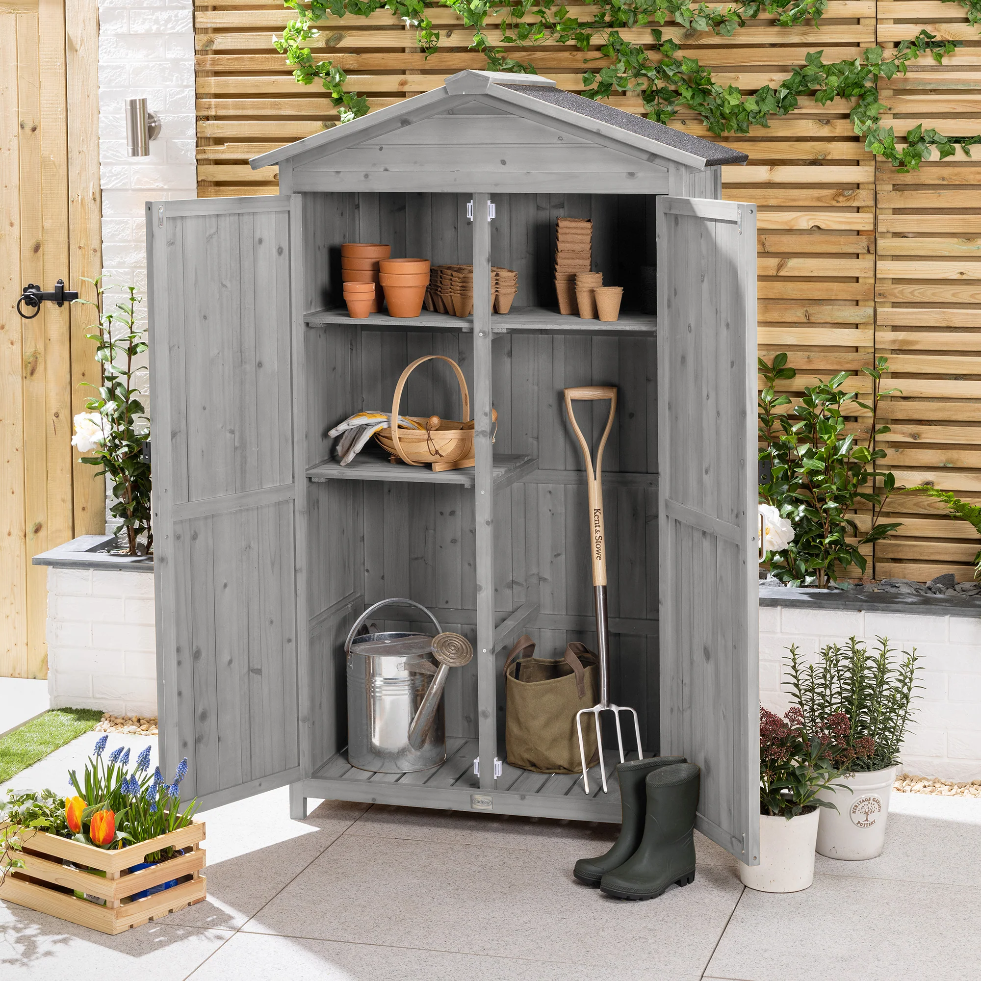 Narrow Double Door Garden Shed - Image 5