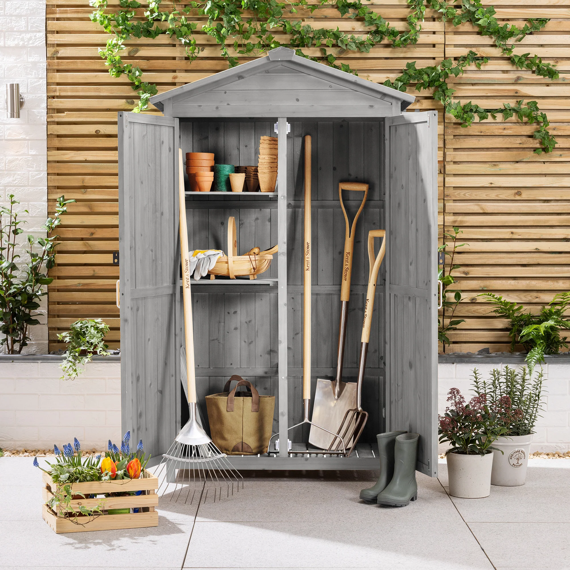 Narrow Double Door Garden Shed - Image 7