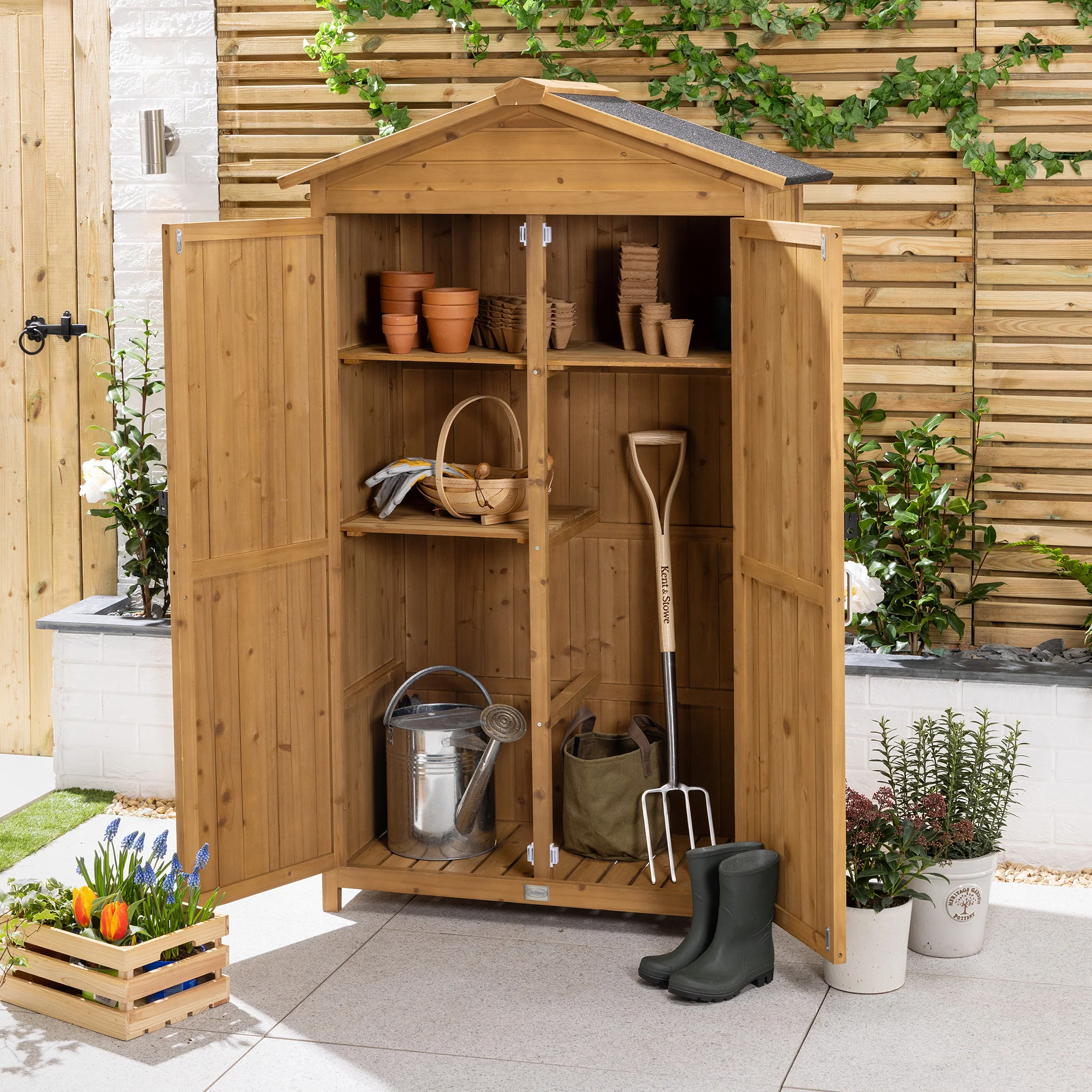 Narrow Double Door Garden Shed - Image 9