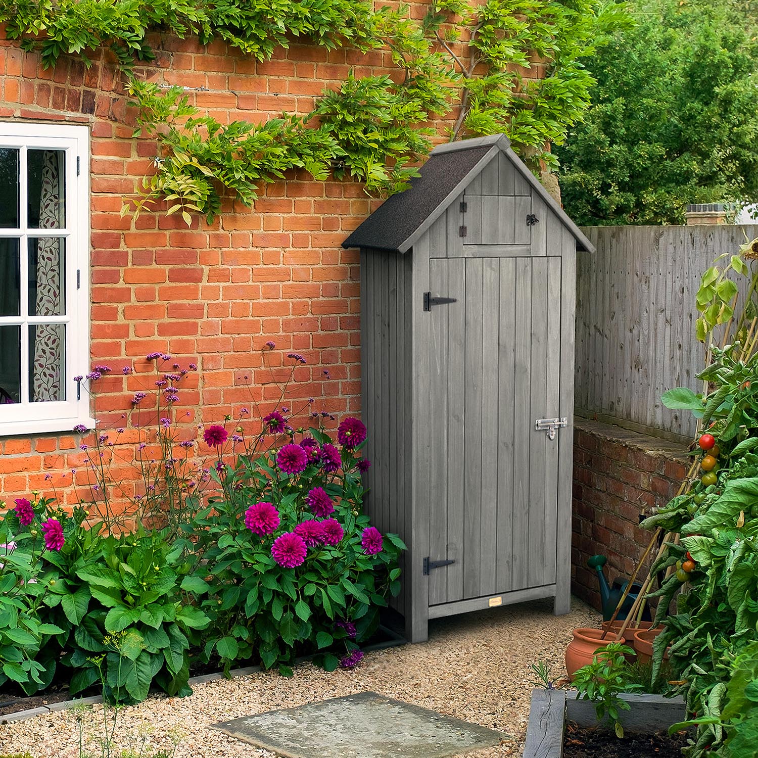 Narrow Single Door Garden Shed - Image 10