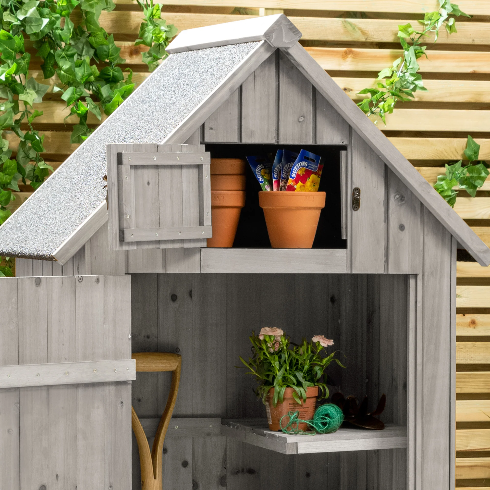 Narrow Single Door Garden Shed - Image 11