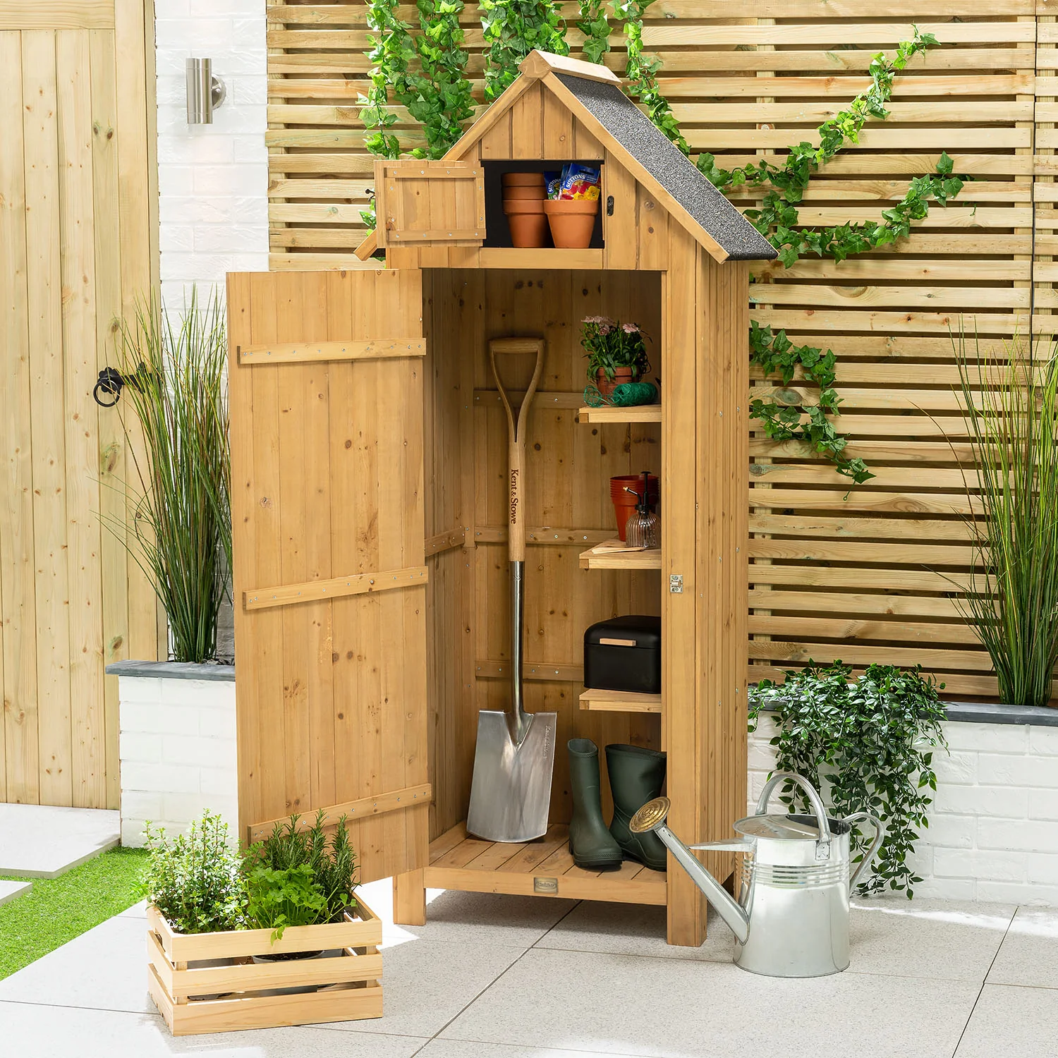 Narrow Single Door Garden Shed - Image 5