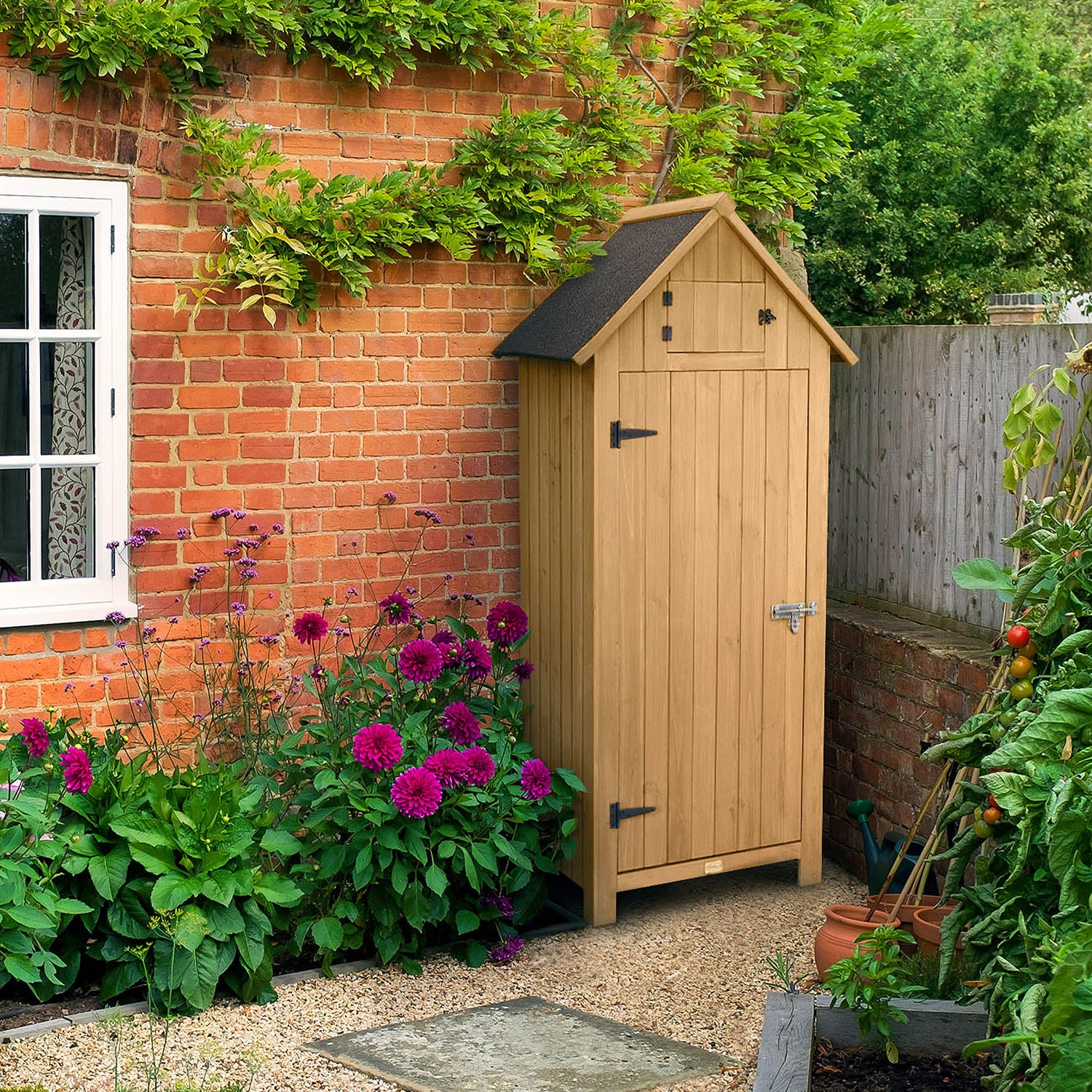 Narrow Single Door Garden Shed - Image 6