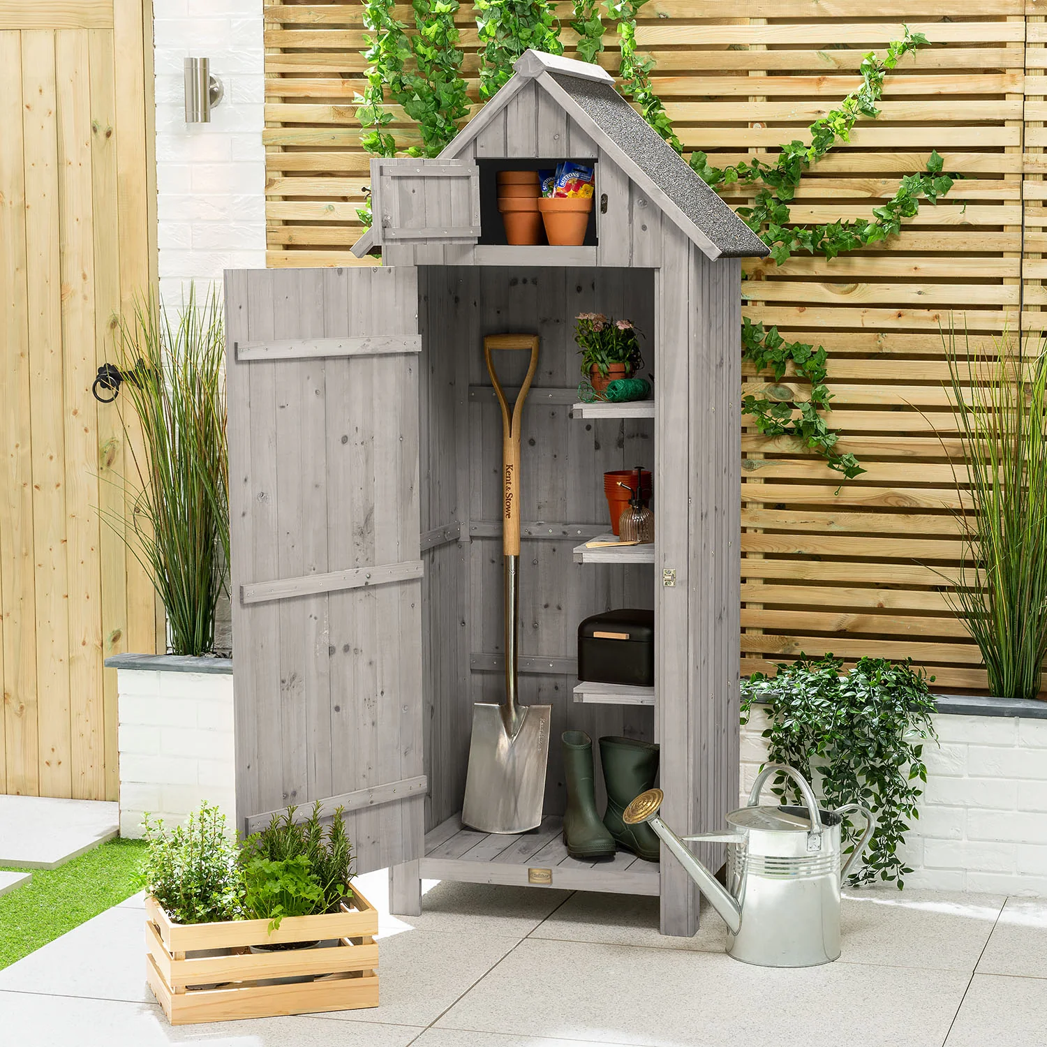 Narrow Single Door Garden Shed - Image 9