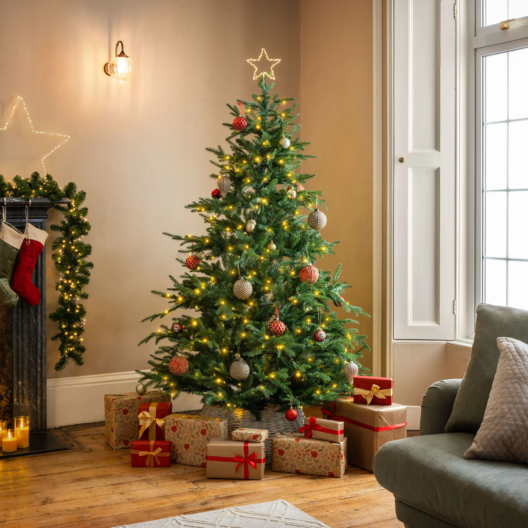 Nordmann Fir Artificial Christmas Tree - Image 2