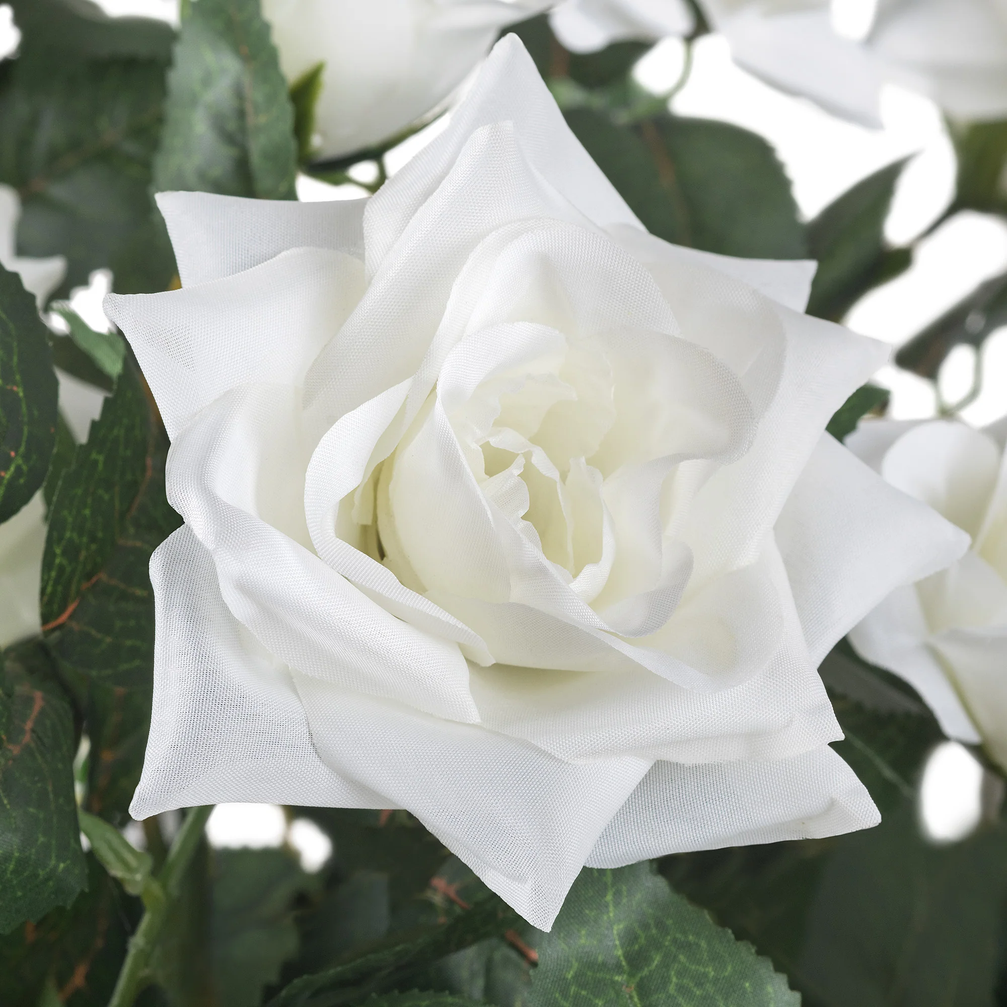 Artificial White Rose Trees – Pair – 3ft & 4ft - Image 7