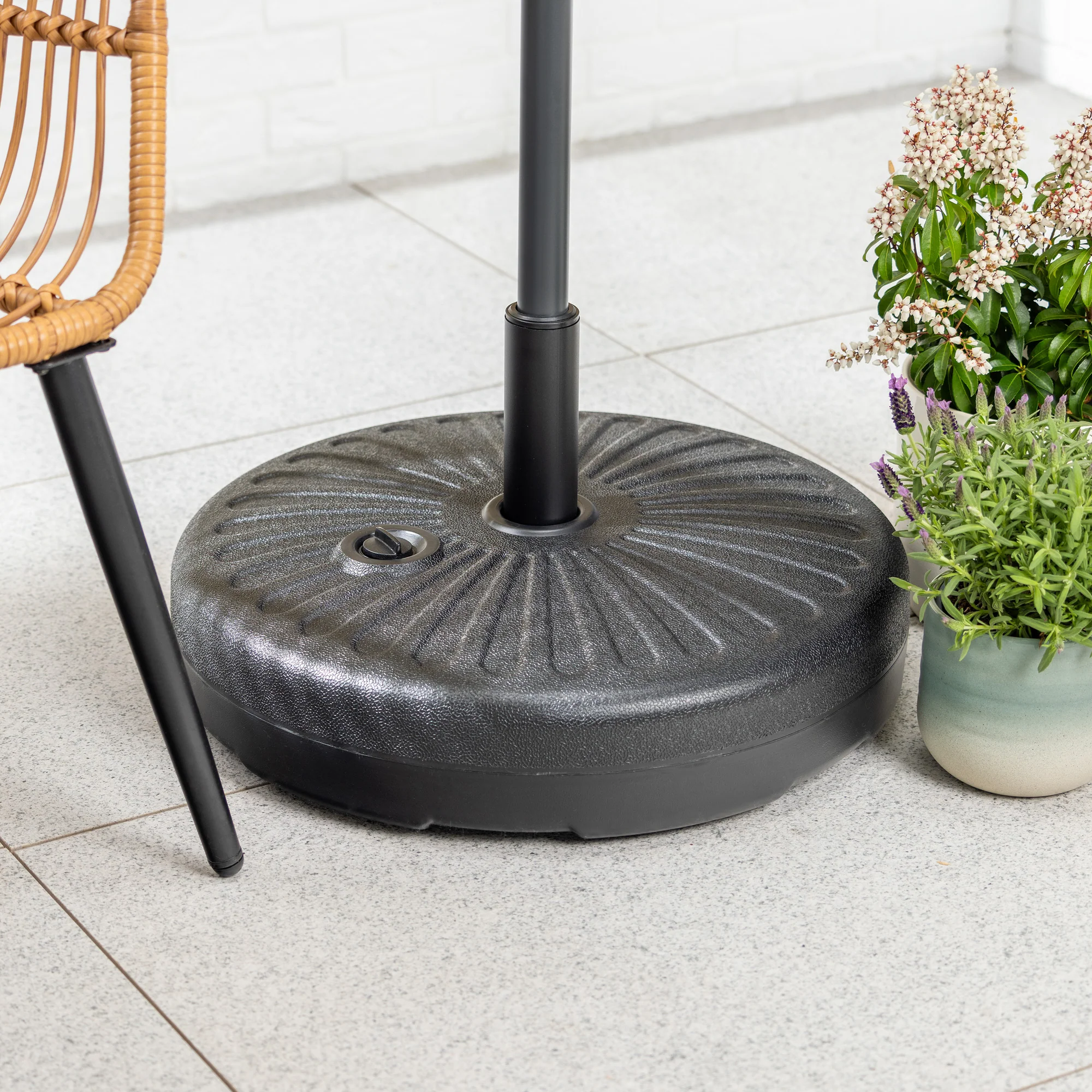 Plastic 28kg Parasol Base