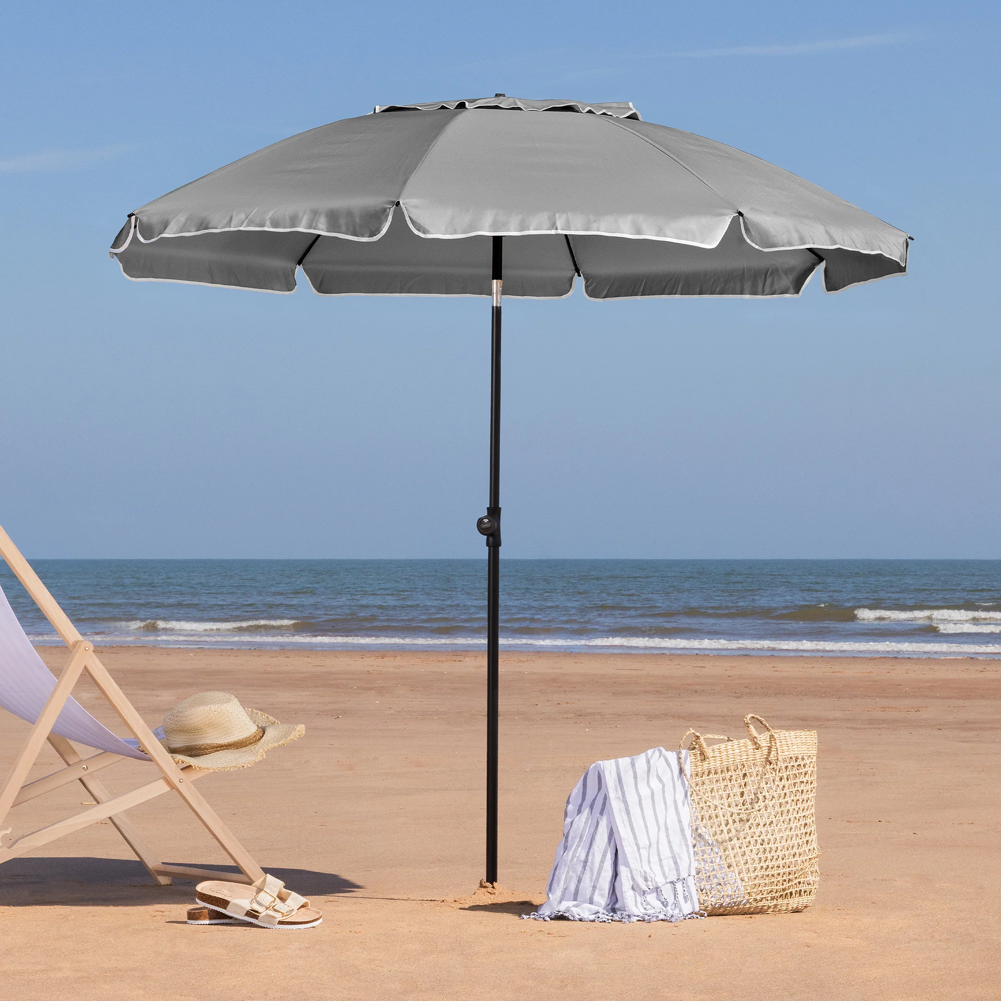 Portable Beach Parasol – 2m - Image 5