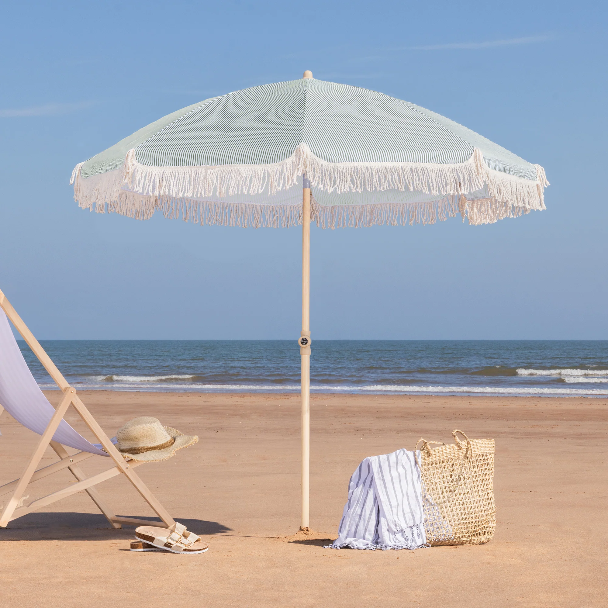 Portable Tassel Parasol with Tilt – 2m - Image 19