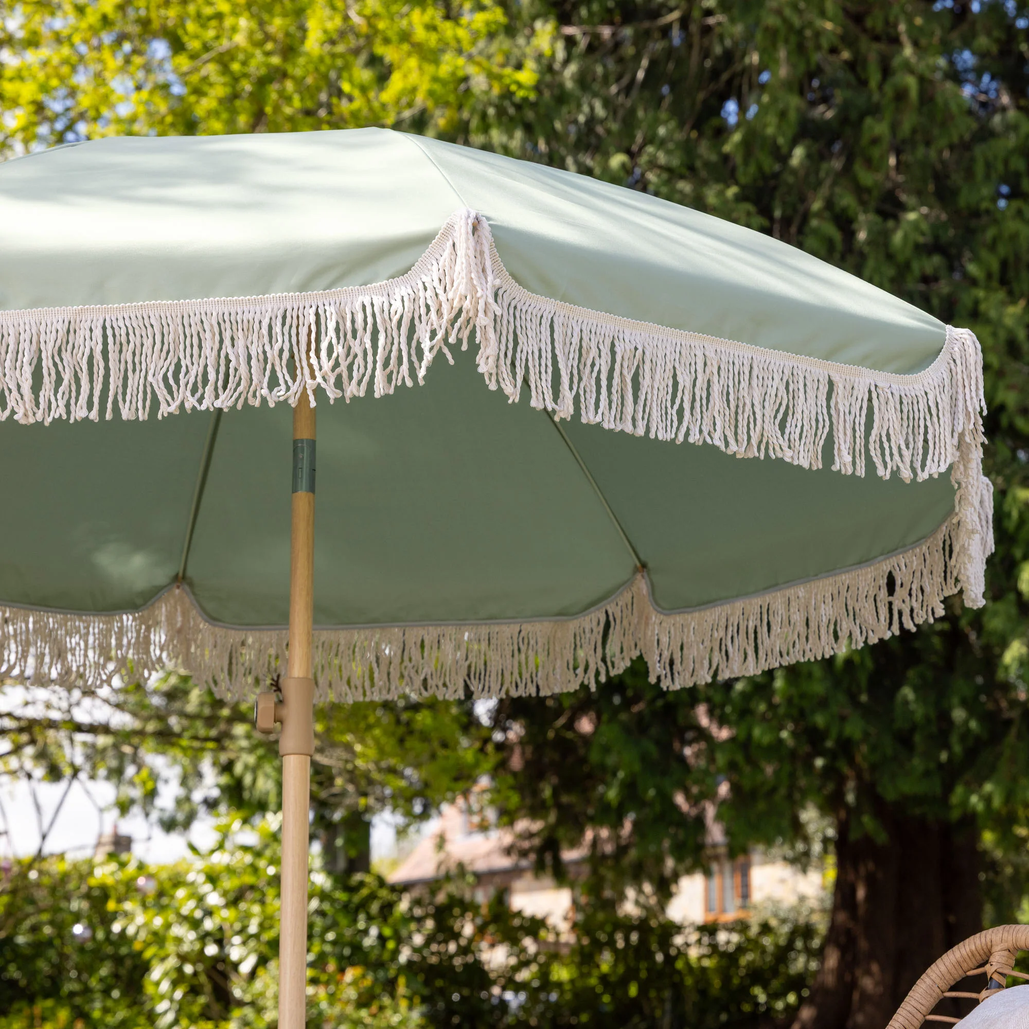 Portable Tassel Parasol with Tilt – 2m - Image 6