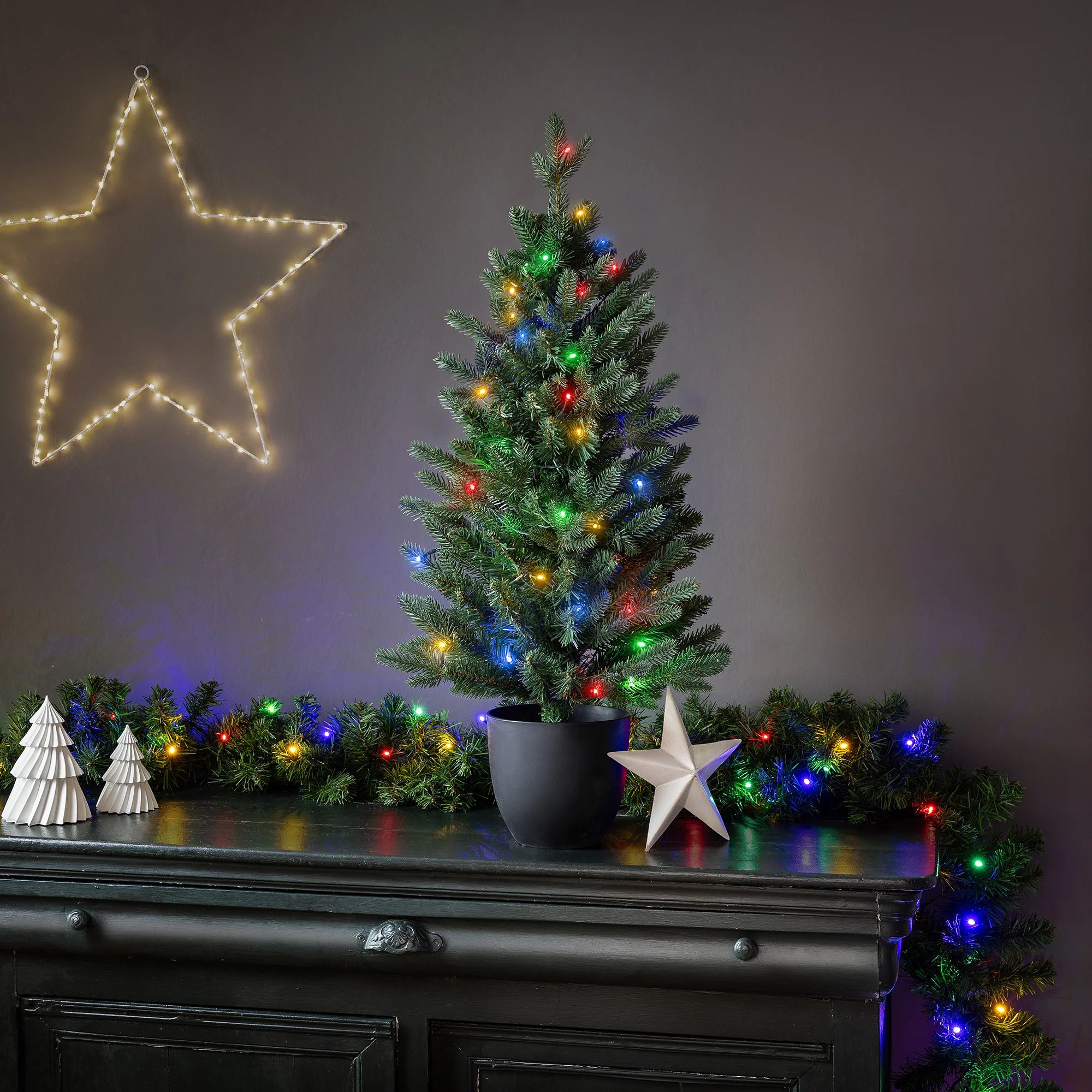 Pre-Lit Arber Fir Christmas Tree - Image 2