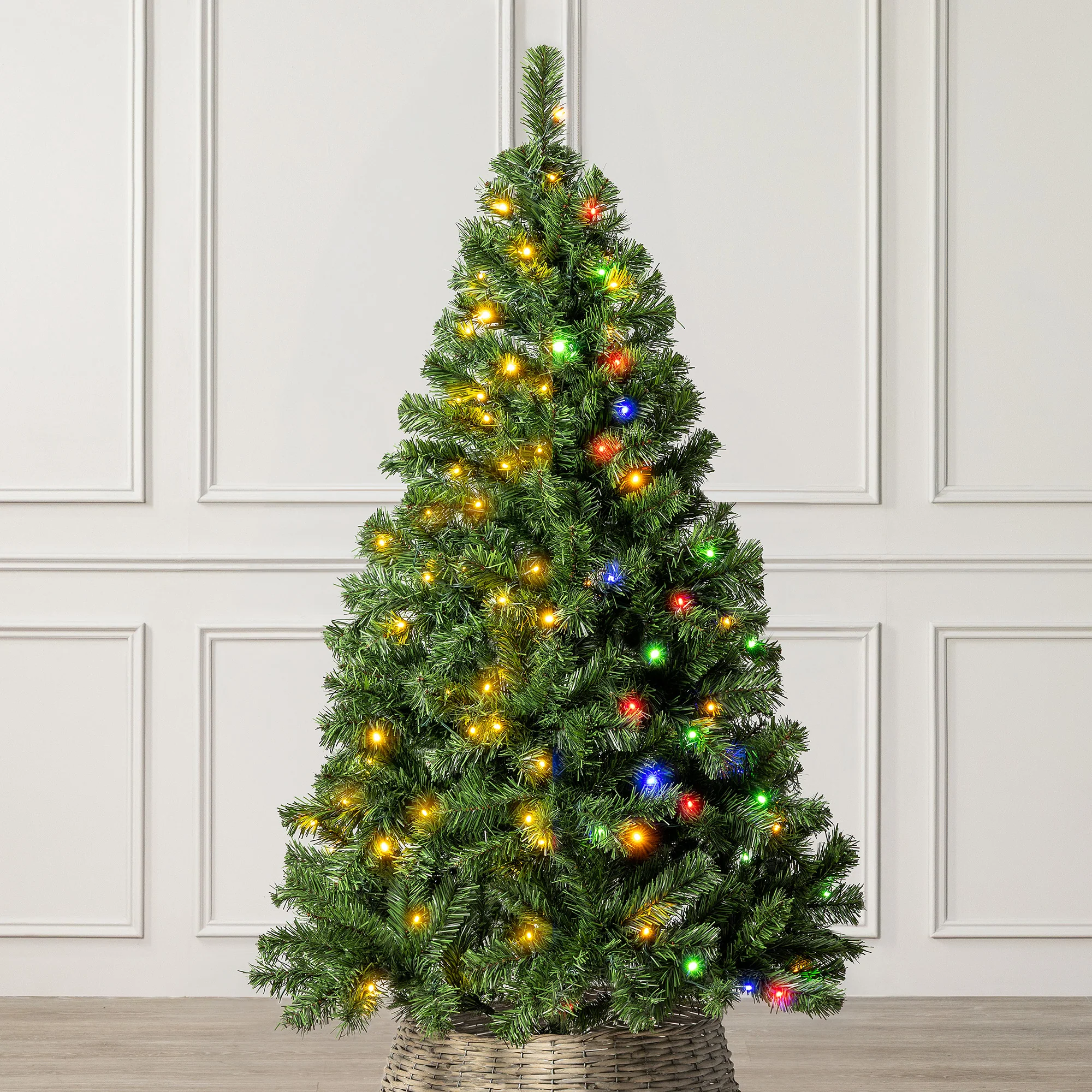 Pre-Lit Aspen Spruce Artificial Christmas Tree