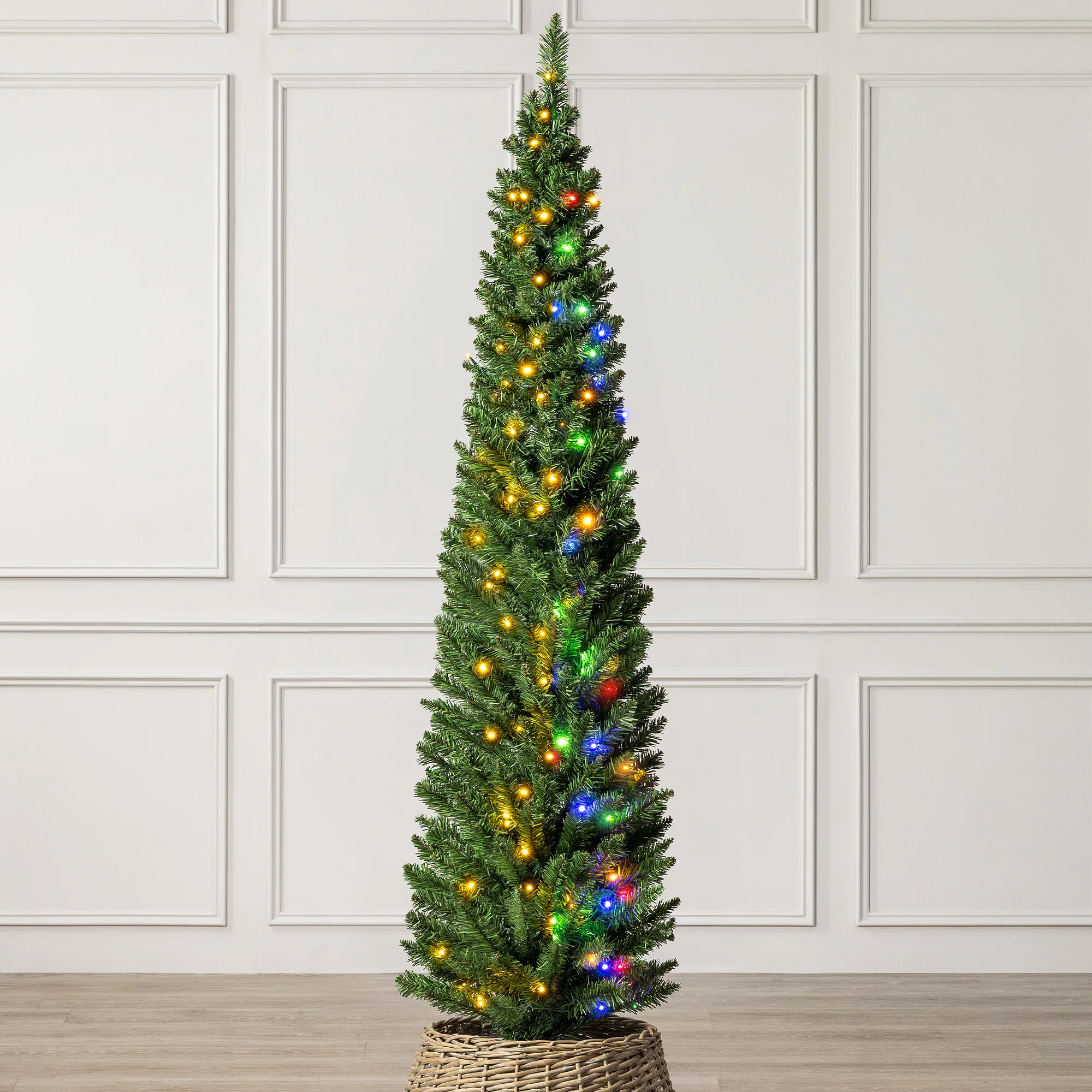 Pre-Lit Aspen Spruce Pencil Christmas Tree - Image 3