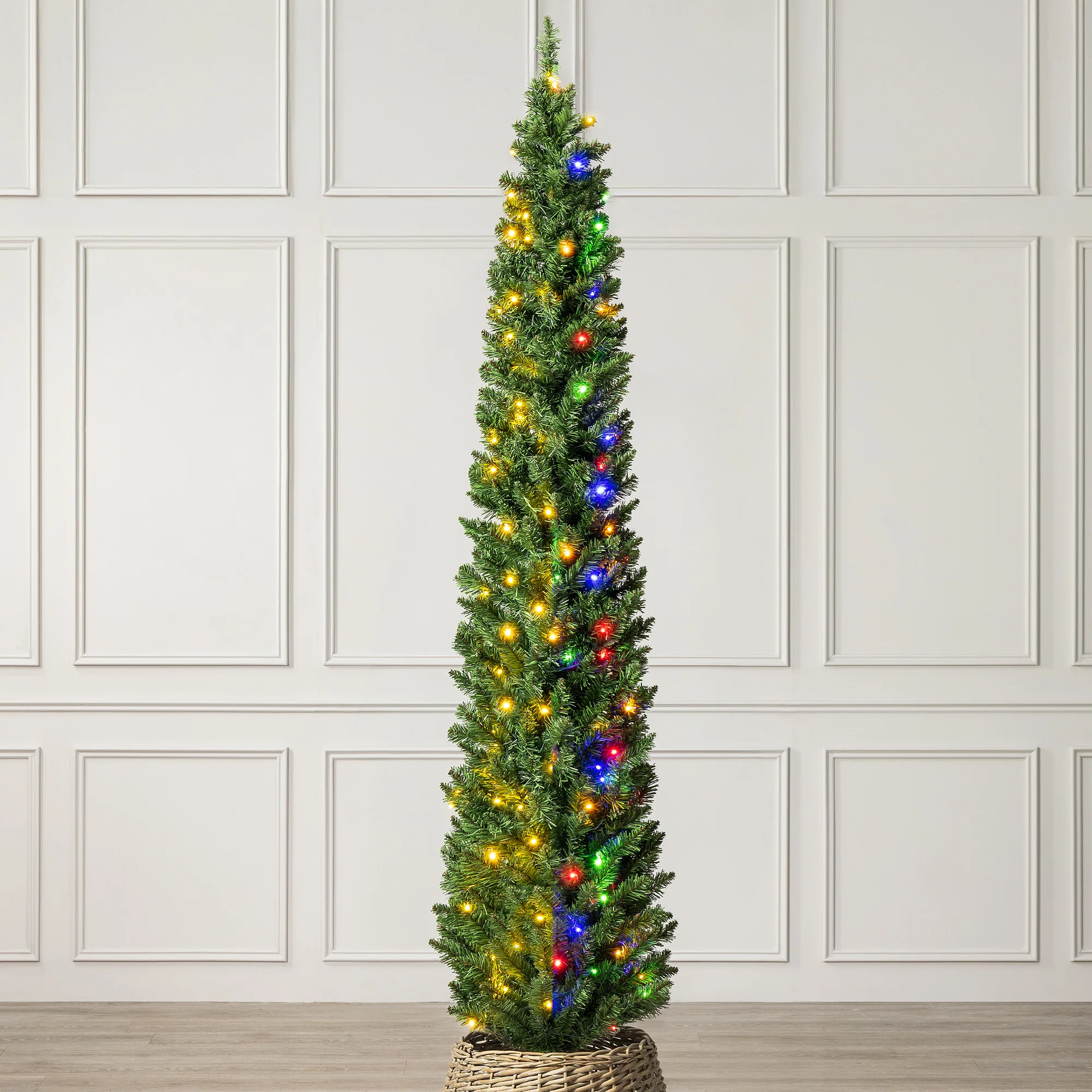 Pre-Lit Aspen Spruce Pencil Christmas Tree - Image 5