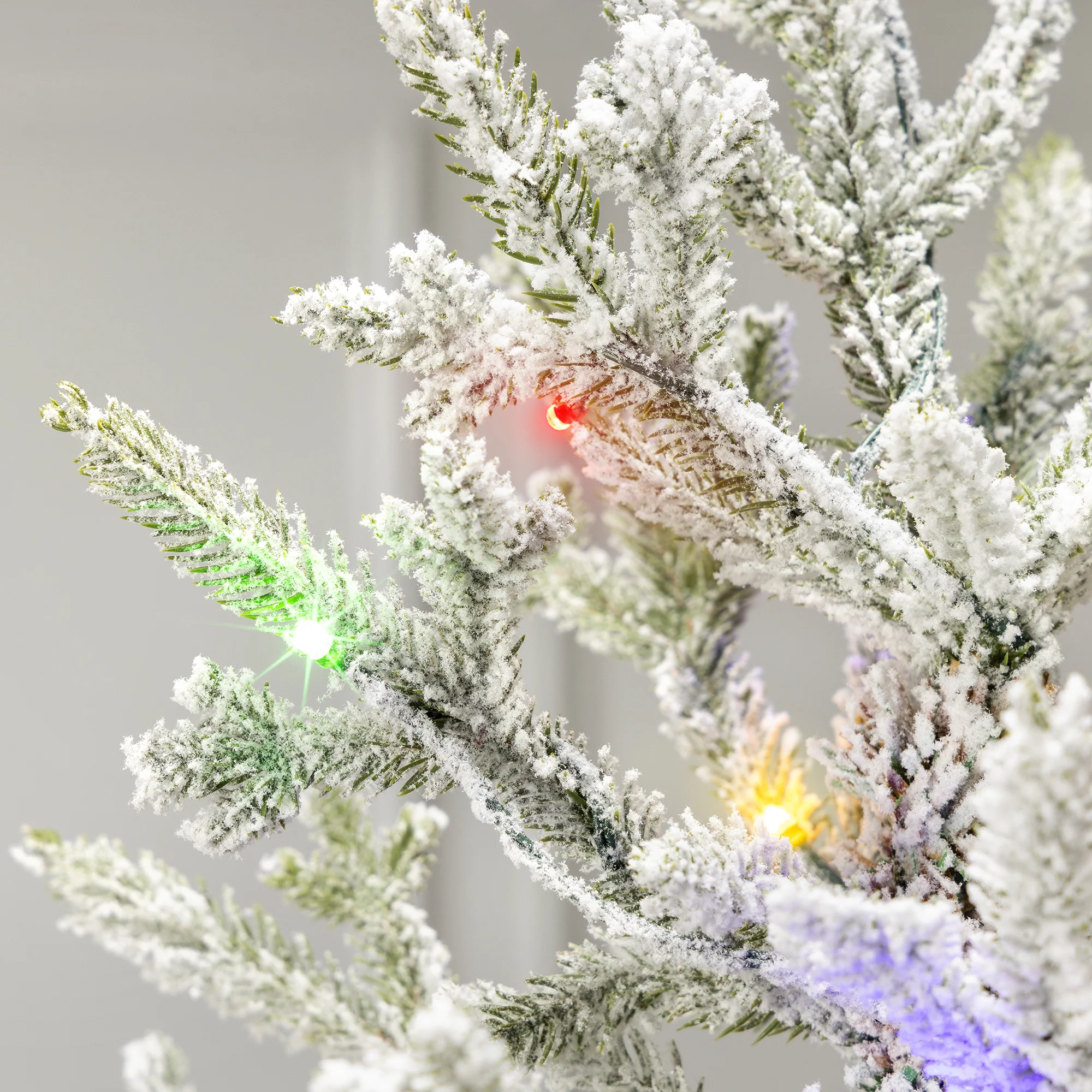 Pre-Lit Flocked Verbier Fir Christmas Tree - Image 12