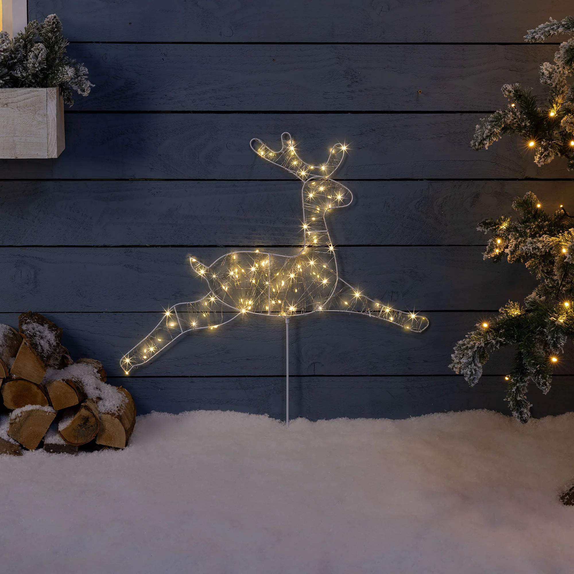 Reindeer Silhouette Pathway Stake Light - Image 4