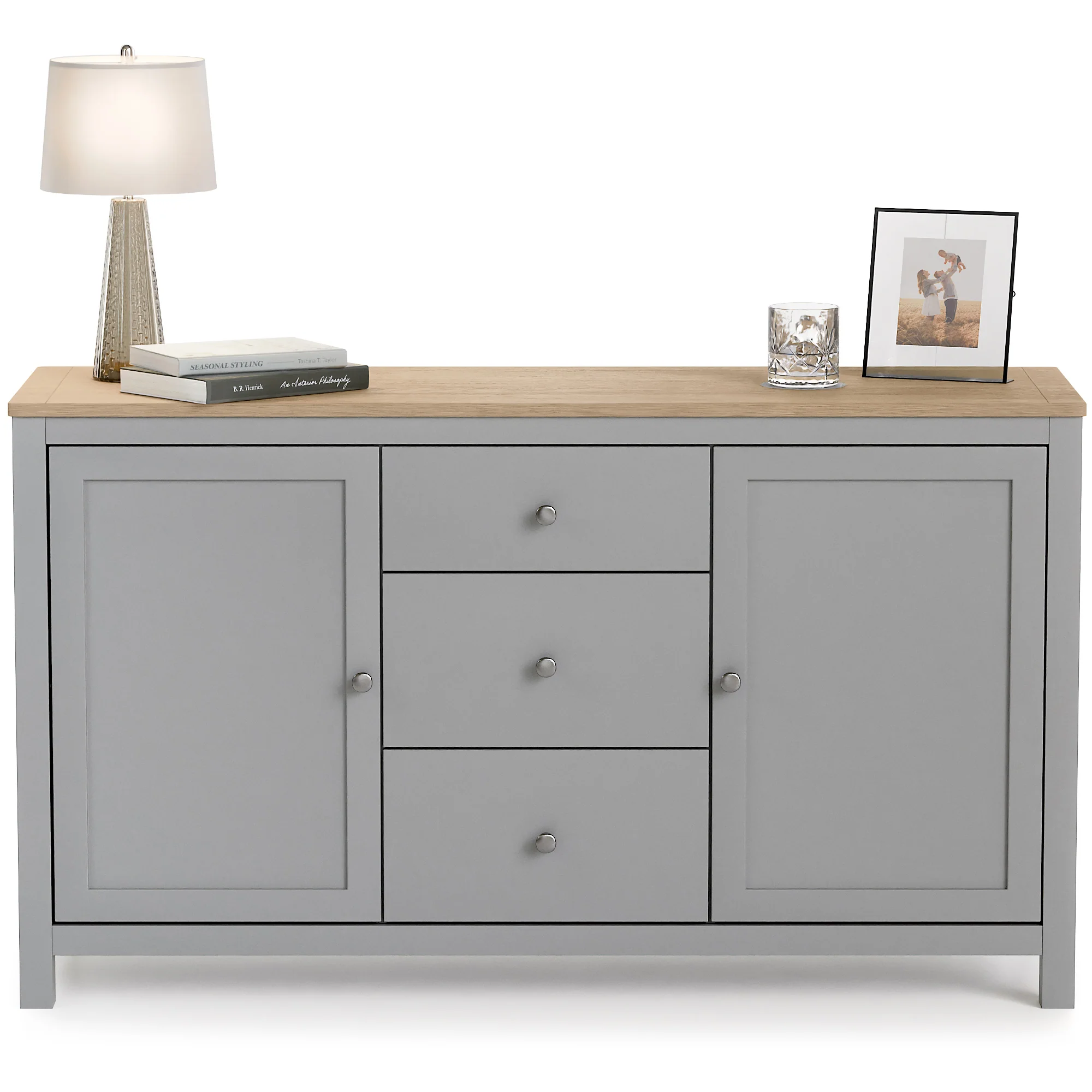 Dartmouth Sideboard with Cupboards & Drawers - Image 11