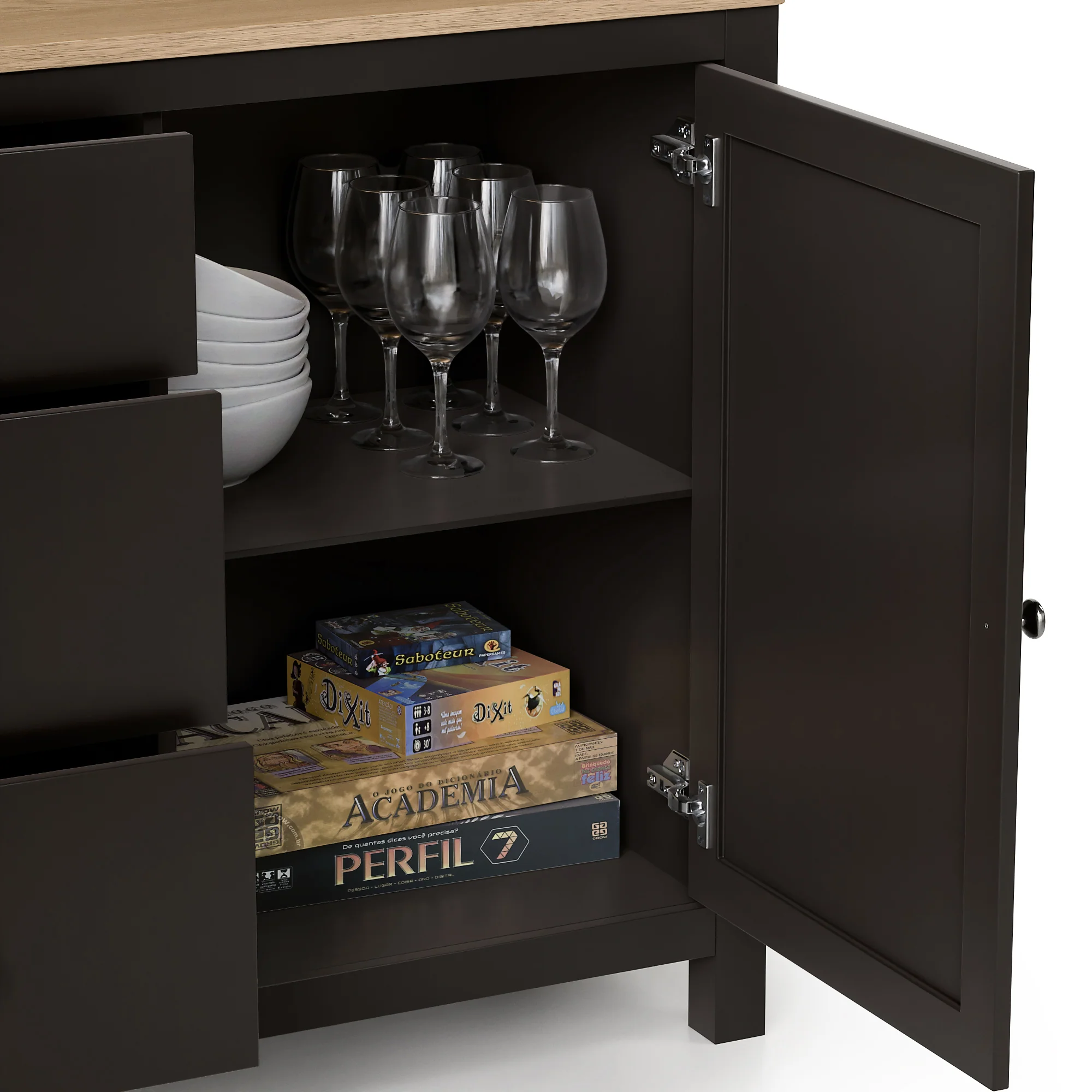 Dartmouth Sideboard with Cupboards & Drawers - Image 4