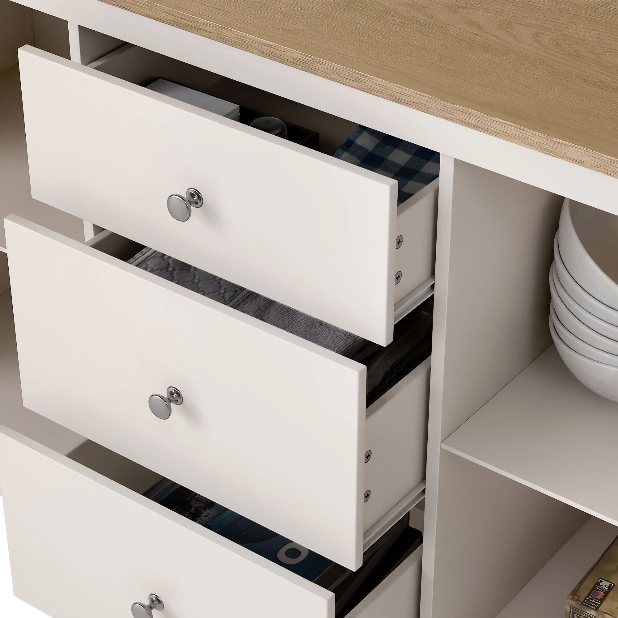 Dartmouth Sideboard with Cupboards & Drawers - Image 6