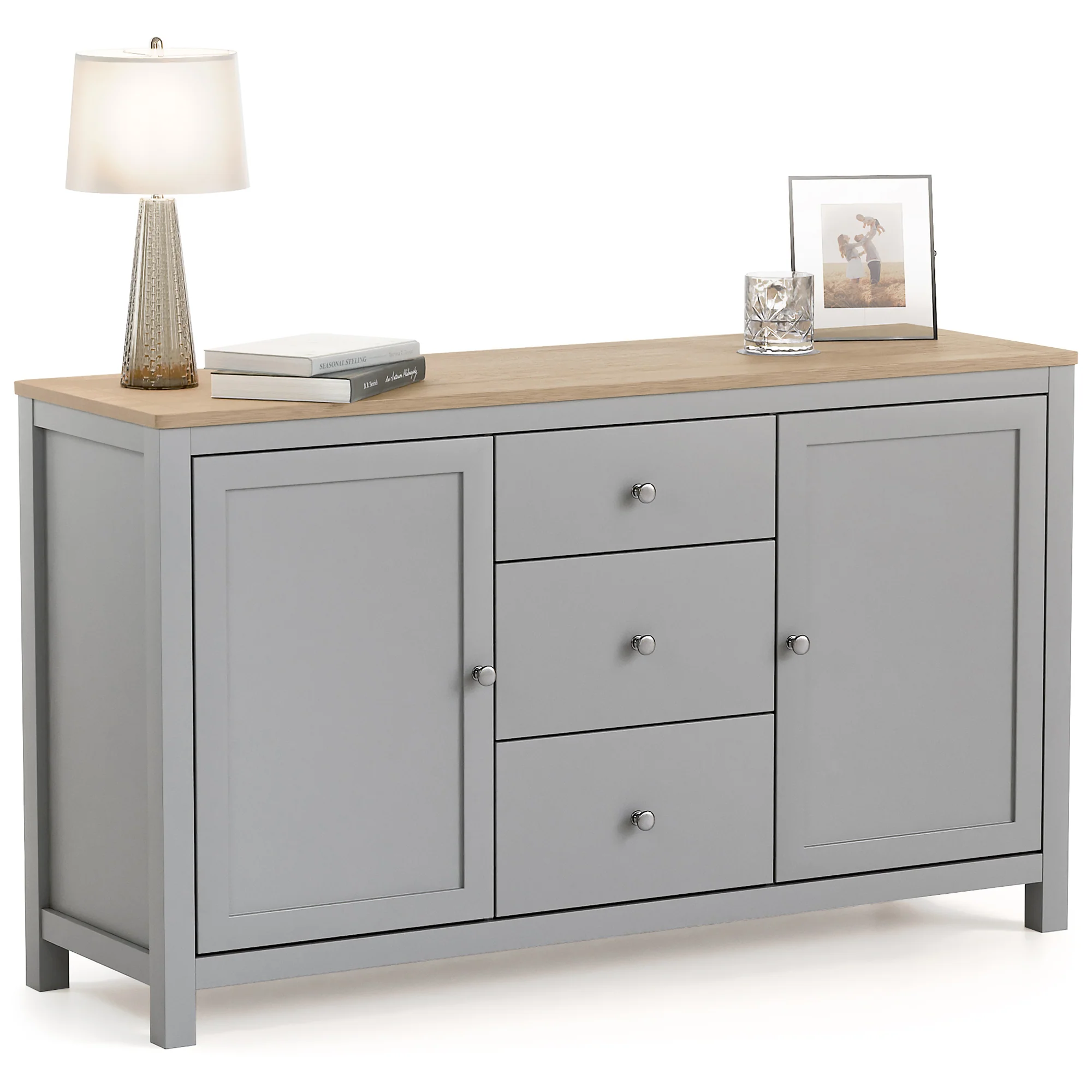 Dartmouth Sideboard with Cupboards & Drawers - Image 9