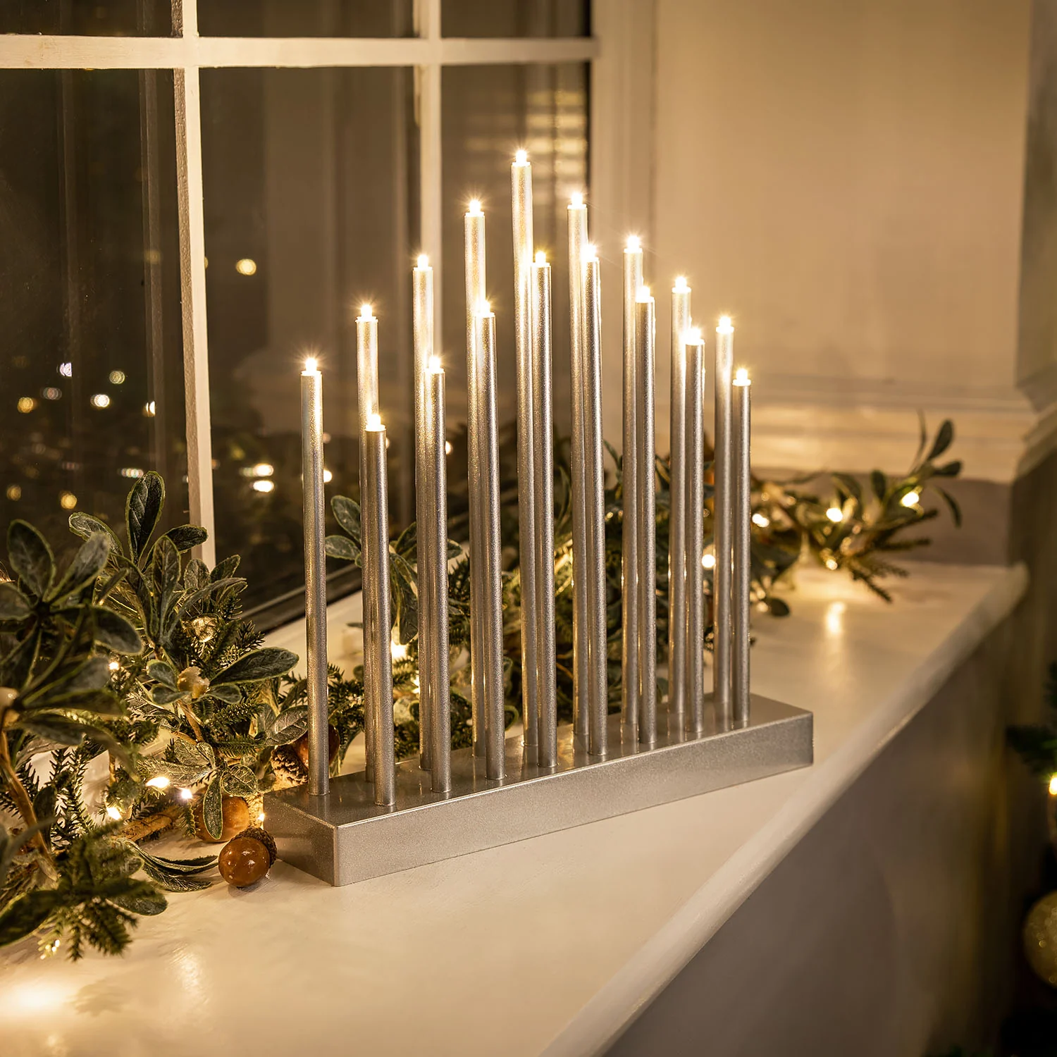 Silver Candle Bridge Tower Light - Image 2