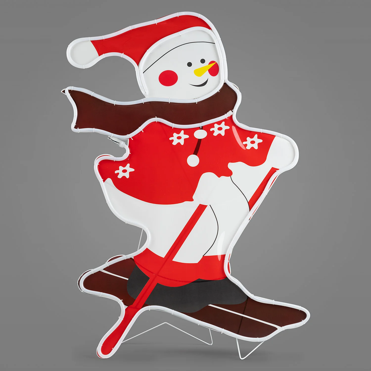Skiing Light Up Snowman - Image 4