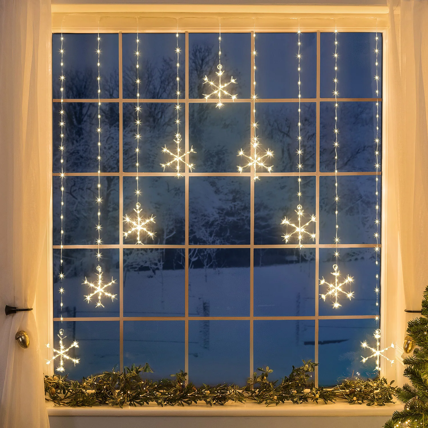 Snowflake Curtain Micro Lights - Image 5