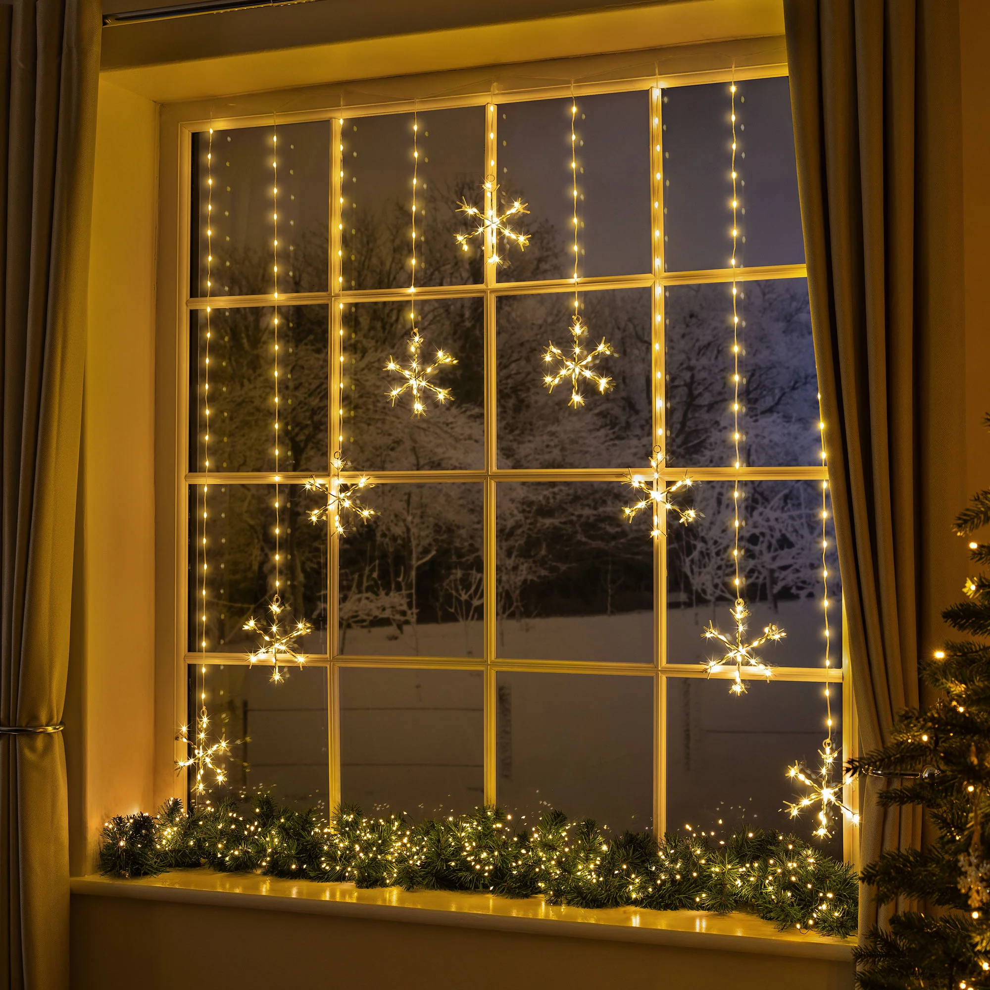 Snowflake Curtain Micro Lights - Image 6