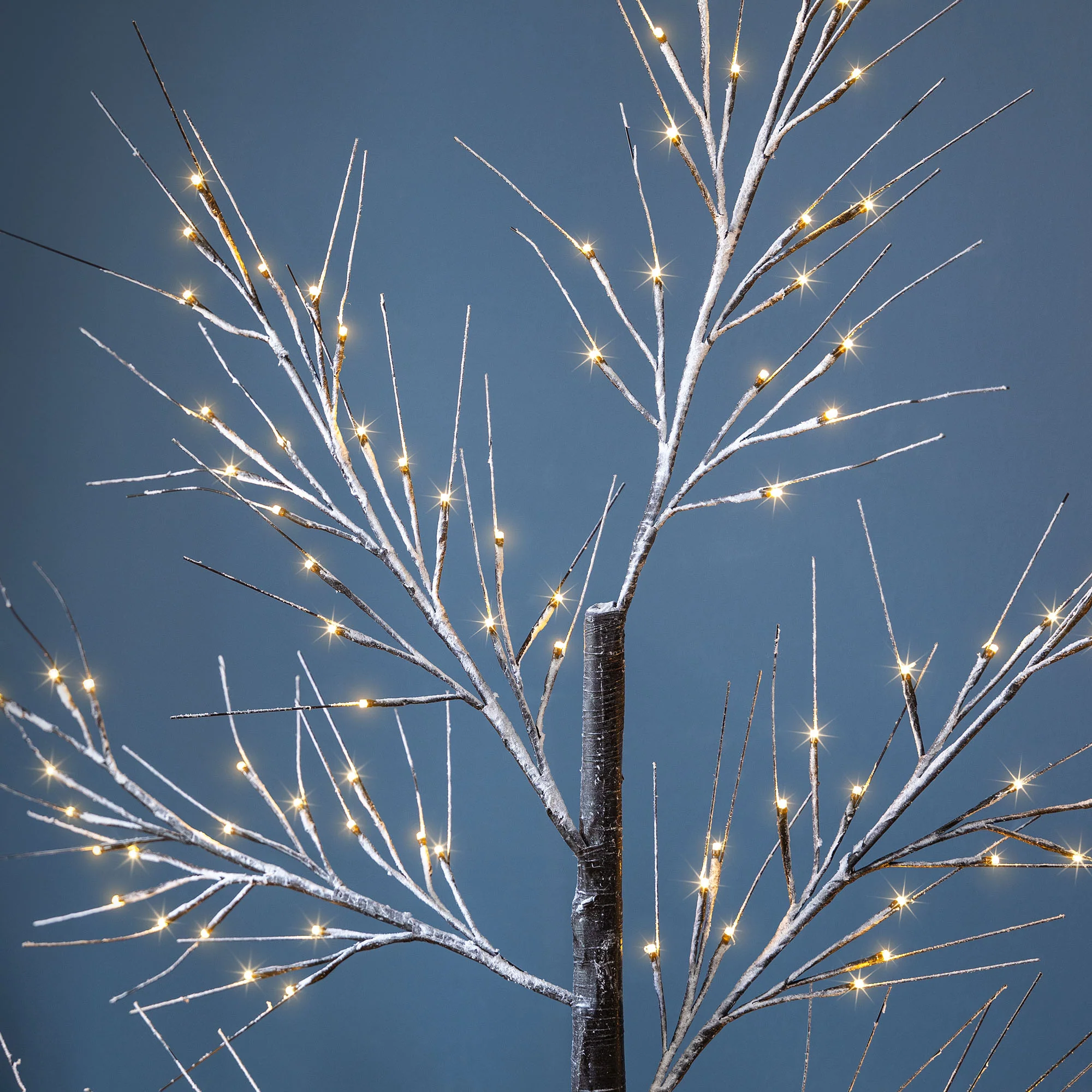 Snowy Twig Tree With Lights - Image 7
