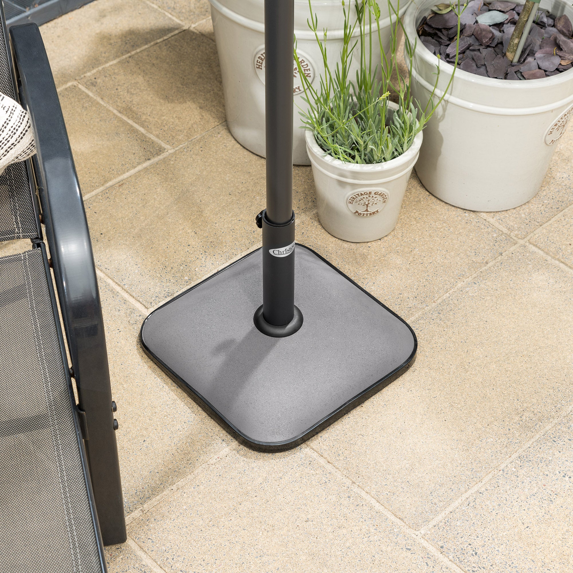 Square Parasol Base – 11kg - Image 4