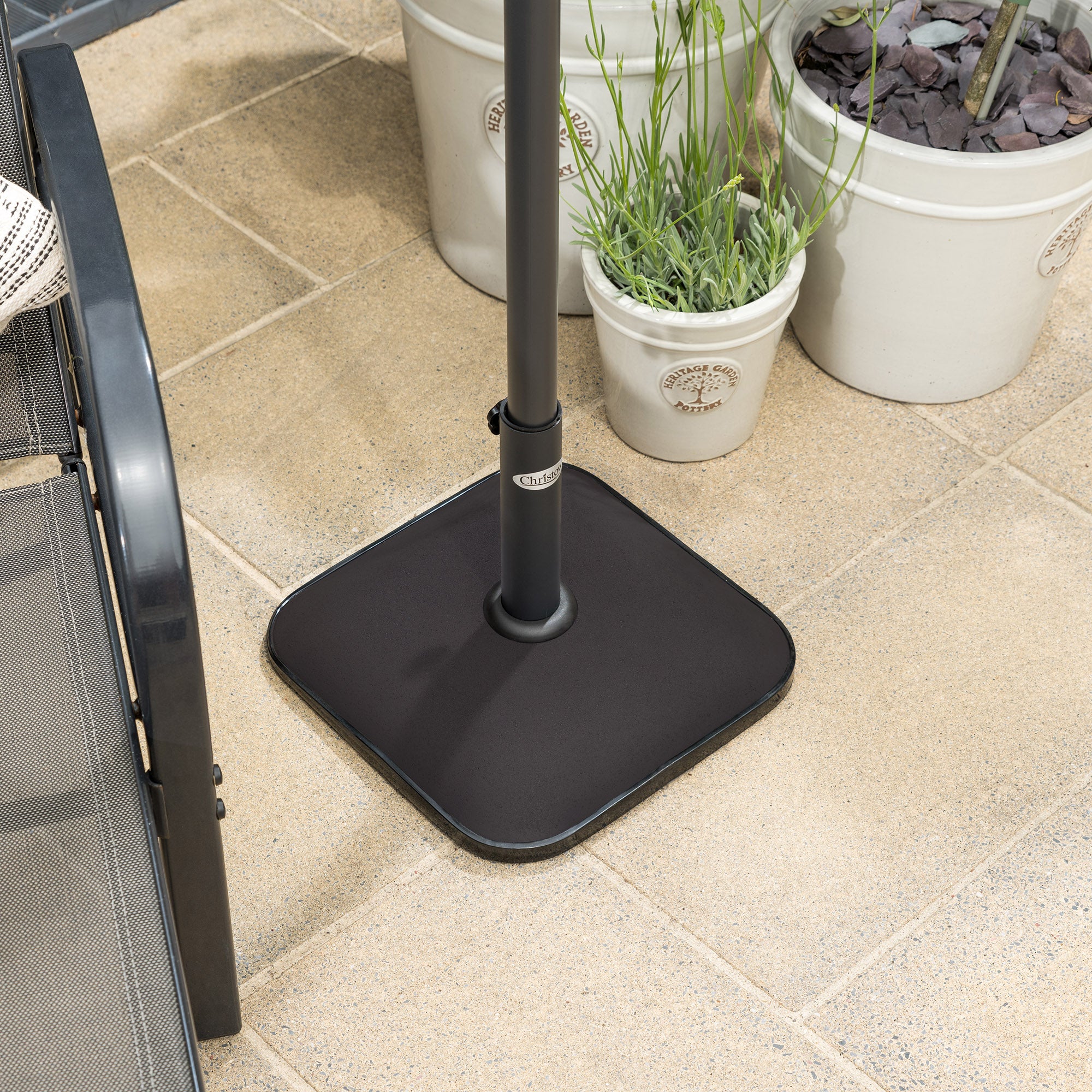 Square Parasol Base – 11kg - Image 8