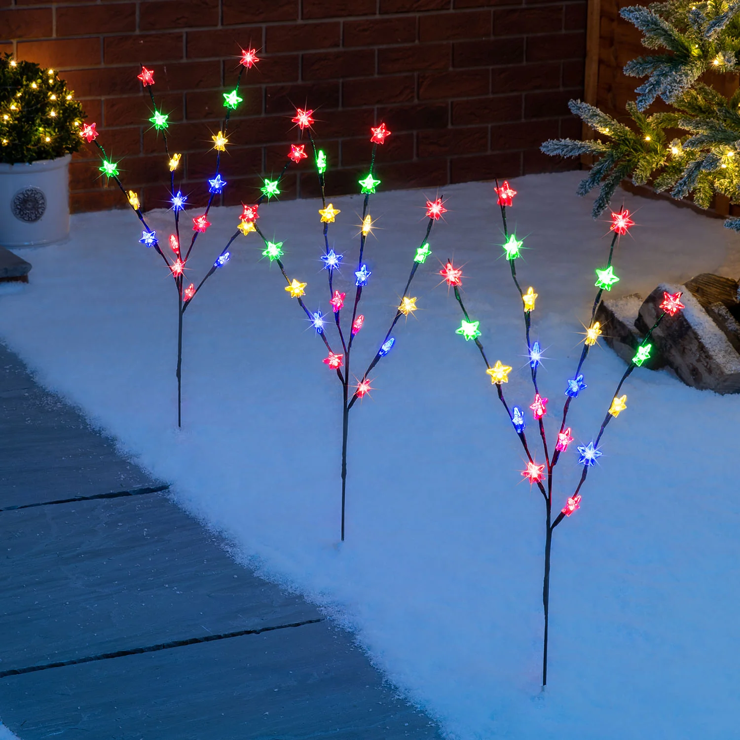 Star Branch Path Lights (Set of 3 x 84cm) - Image 10