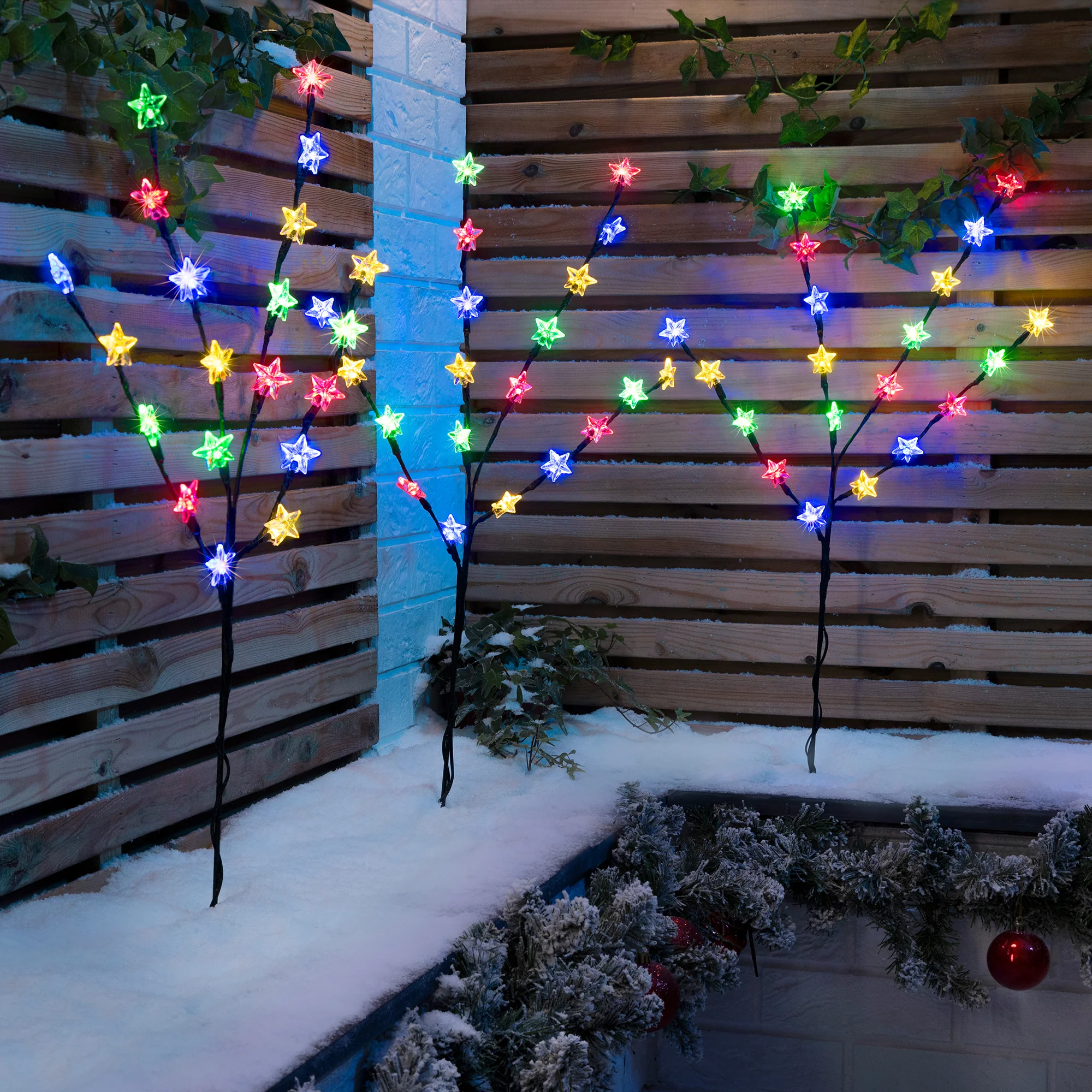 Star Branch Path Lights (Set of 3 x 84cm) - Image 11