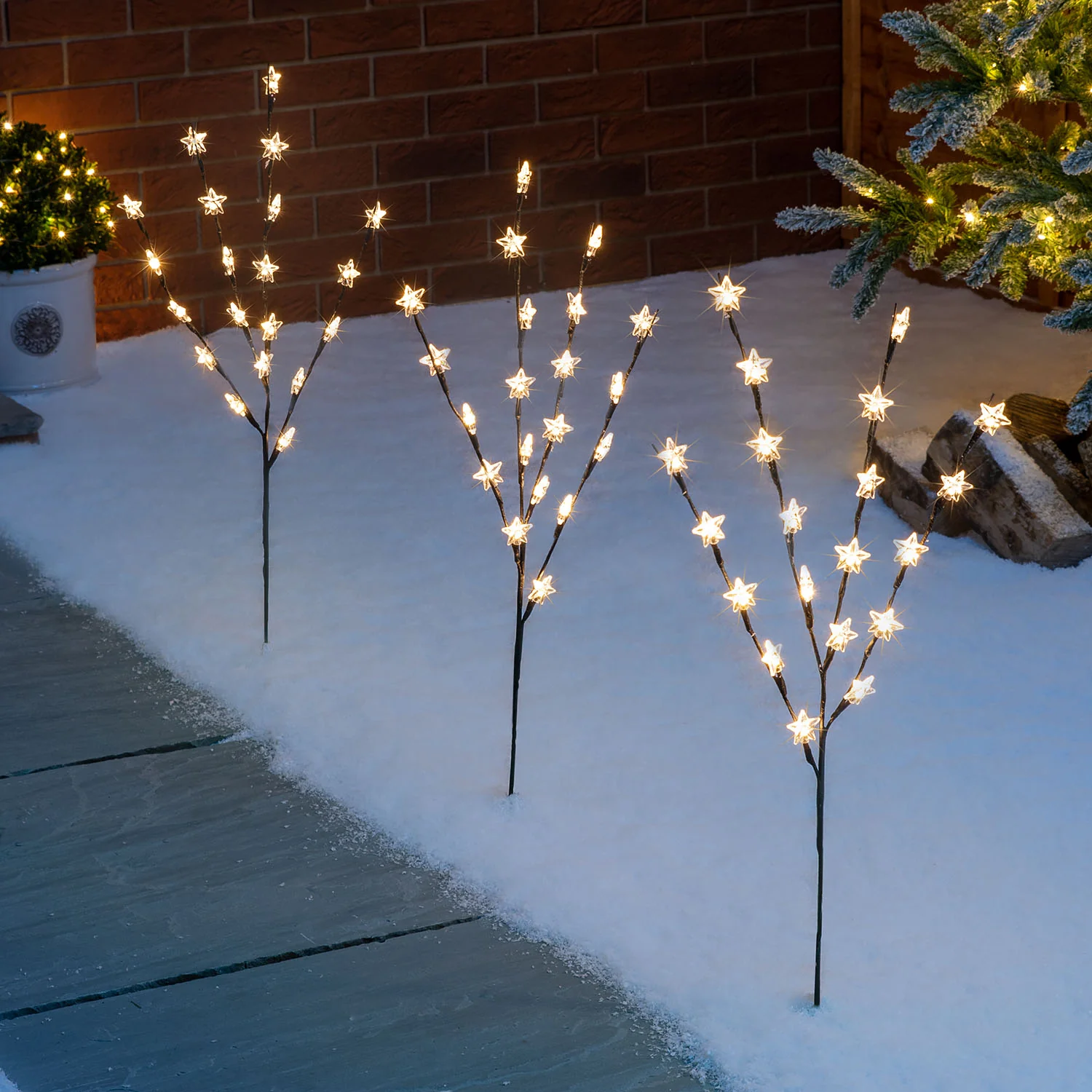 Star Branch Path Lights (Set of 3 x 84cm) - Image 2