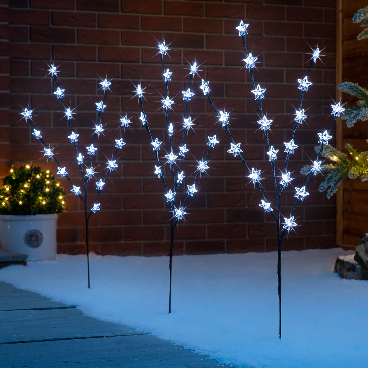 Star Branch Path Lights (Set of 3 x 84cm) - Image 5