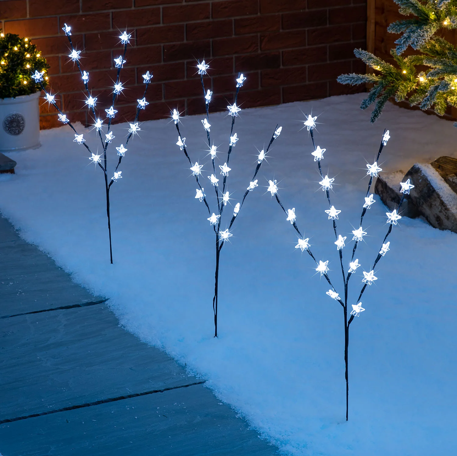 Star Branch Path Lights (Set of 3 x 84cm) - Image 6