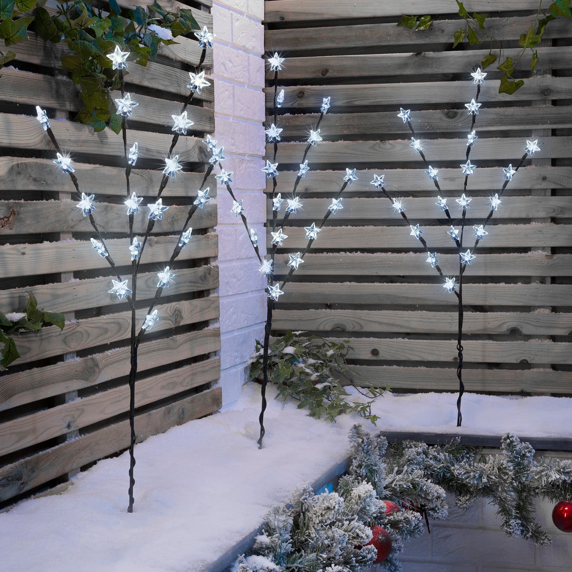 Star Branch Path Lights (Set of 3 x 84cm) - Image 7