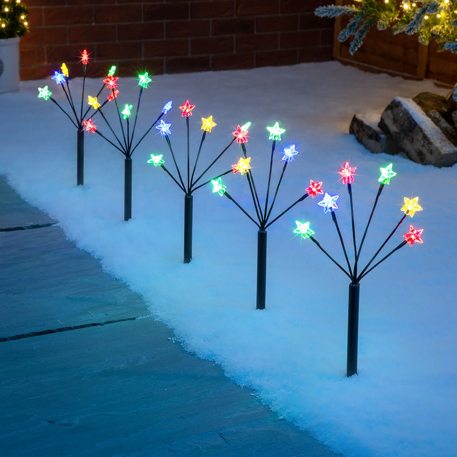 Star Branch Path Lights (Set of 5 x 45cm) - Image 5