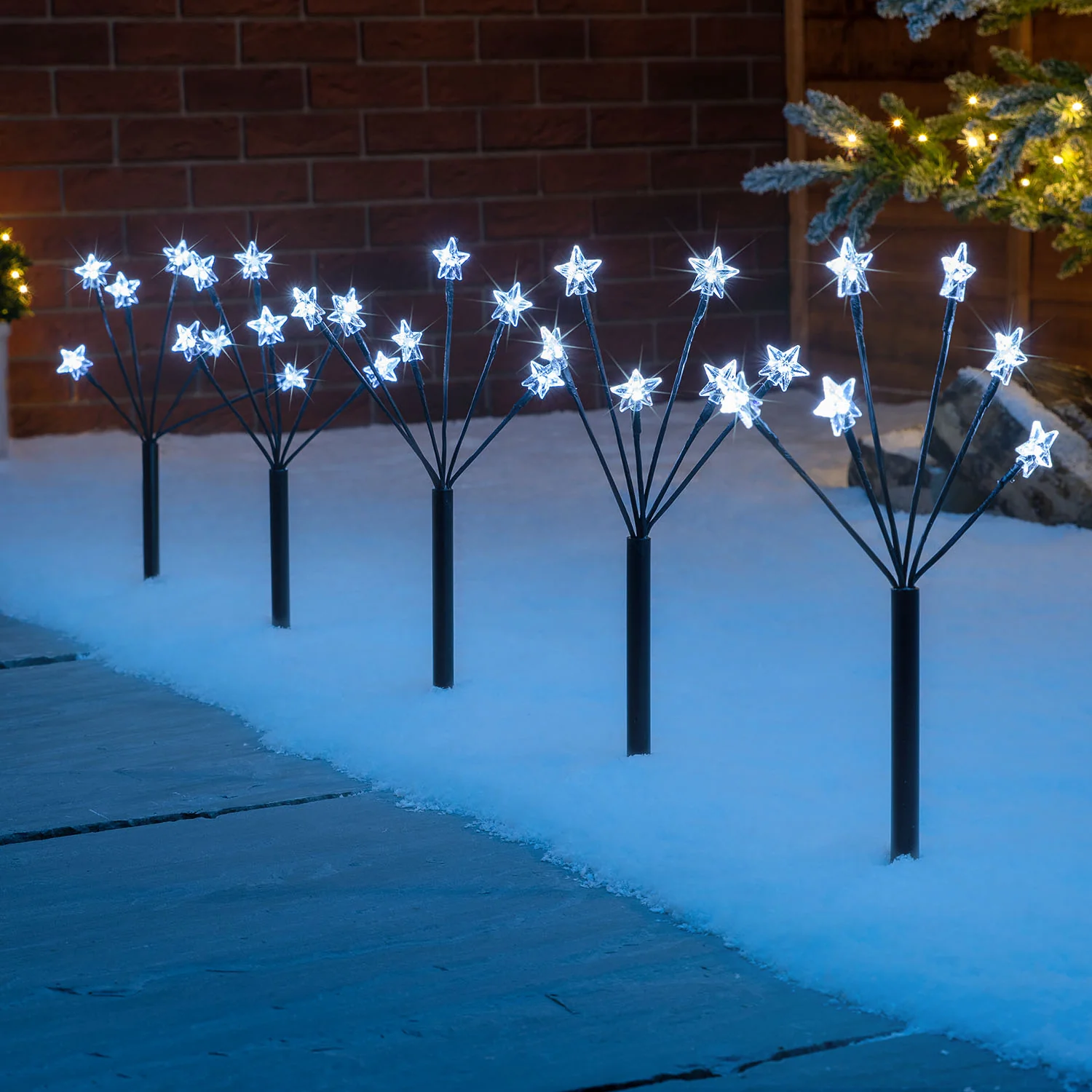 Star Branch Path Lights (Set of 5 x 45cm) - Image 9