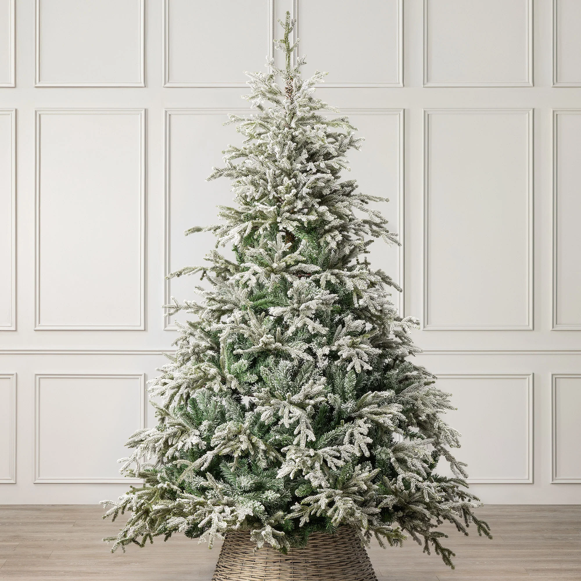 Verbier Fir Flocked Christmas Tree - Image 5