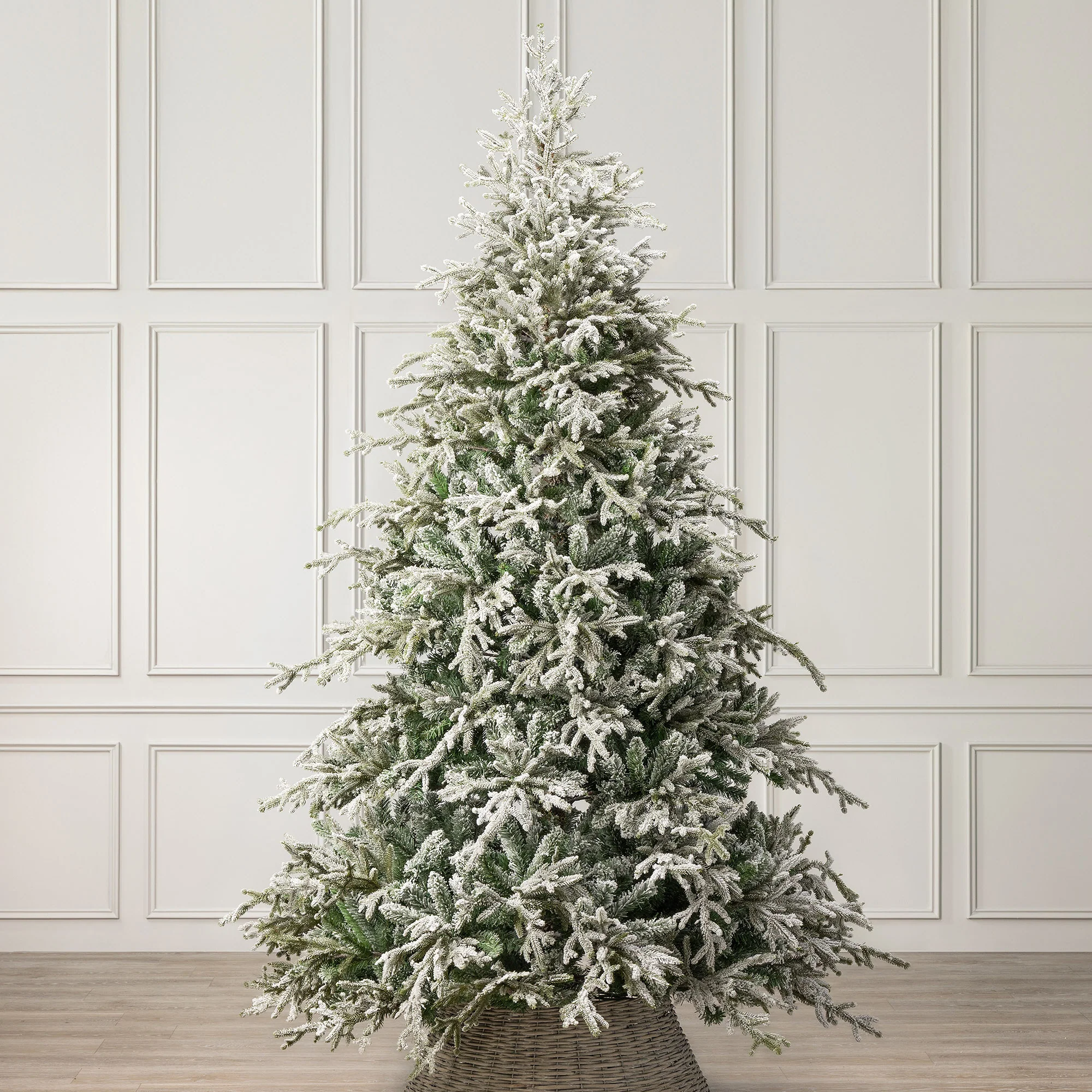Verbier Fir Flocked Christmas Tree - Image 9