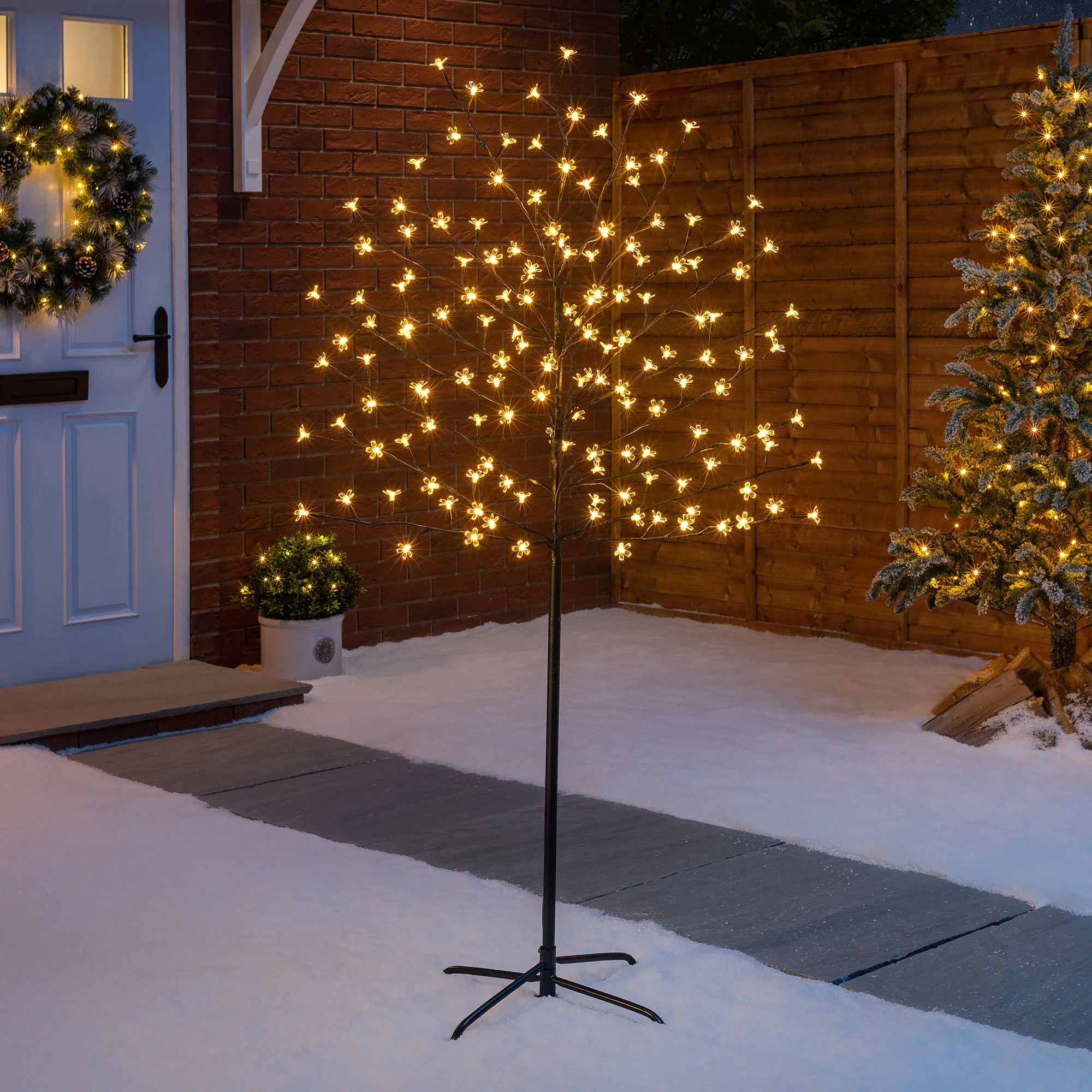 Warm White LED Cherry Blossom Tree - Image 3