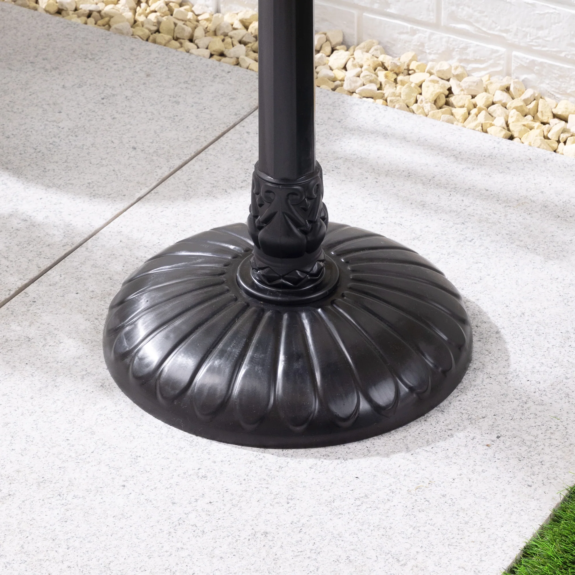 Weightable Clamshell Resin Bird Bath - Image 3