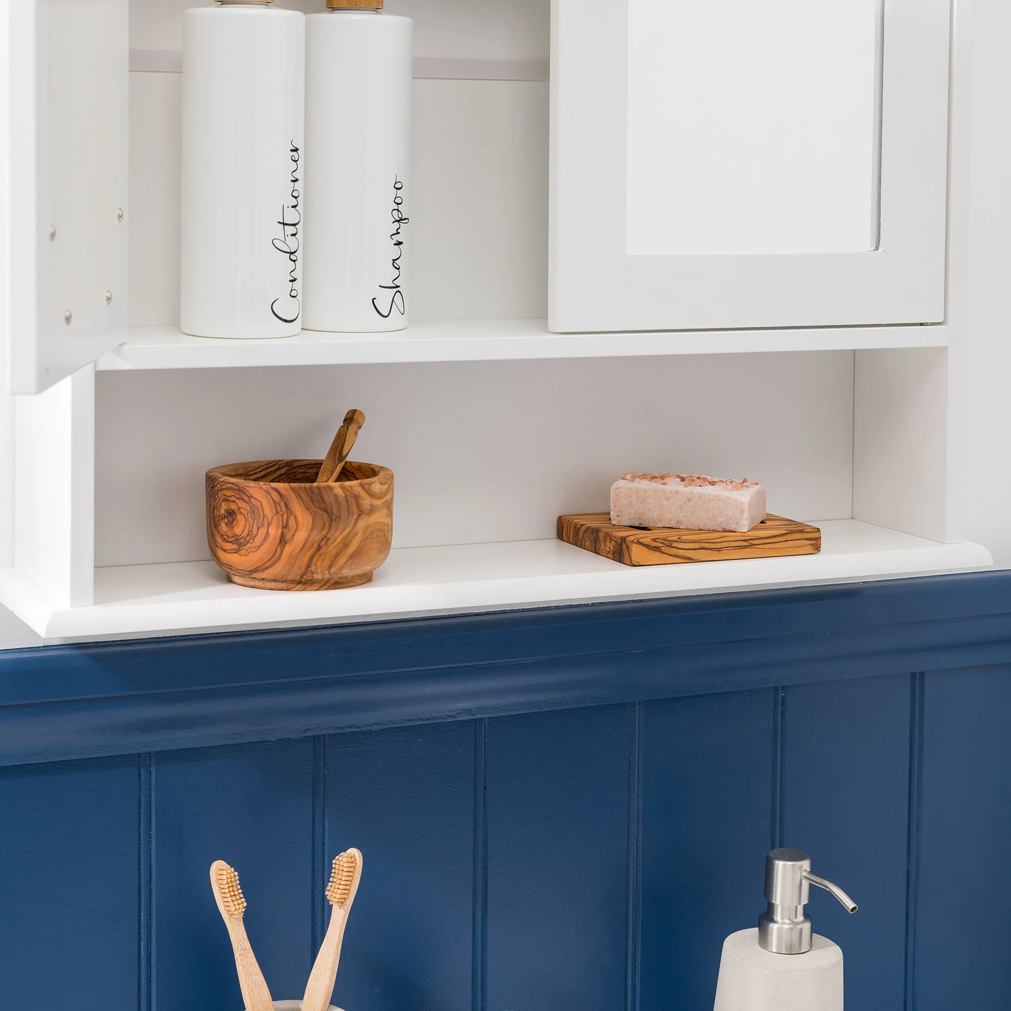 Clovelly White Double Mirrored Cabinet - Image 2