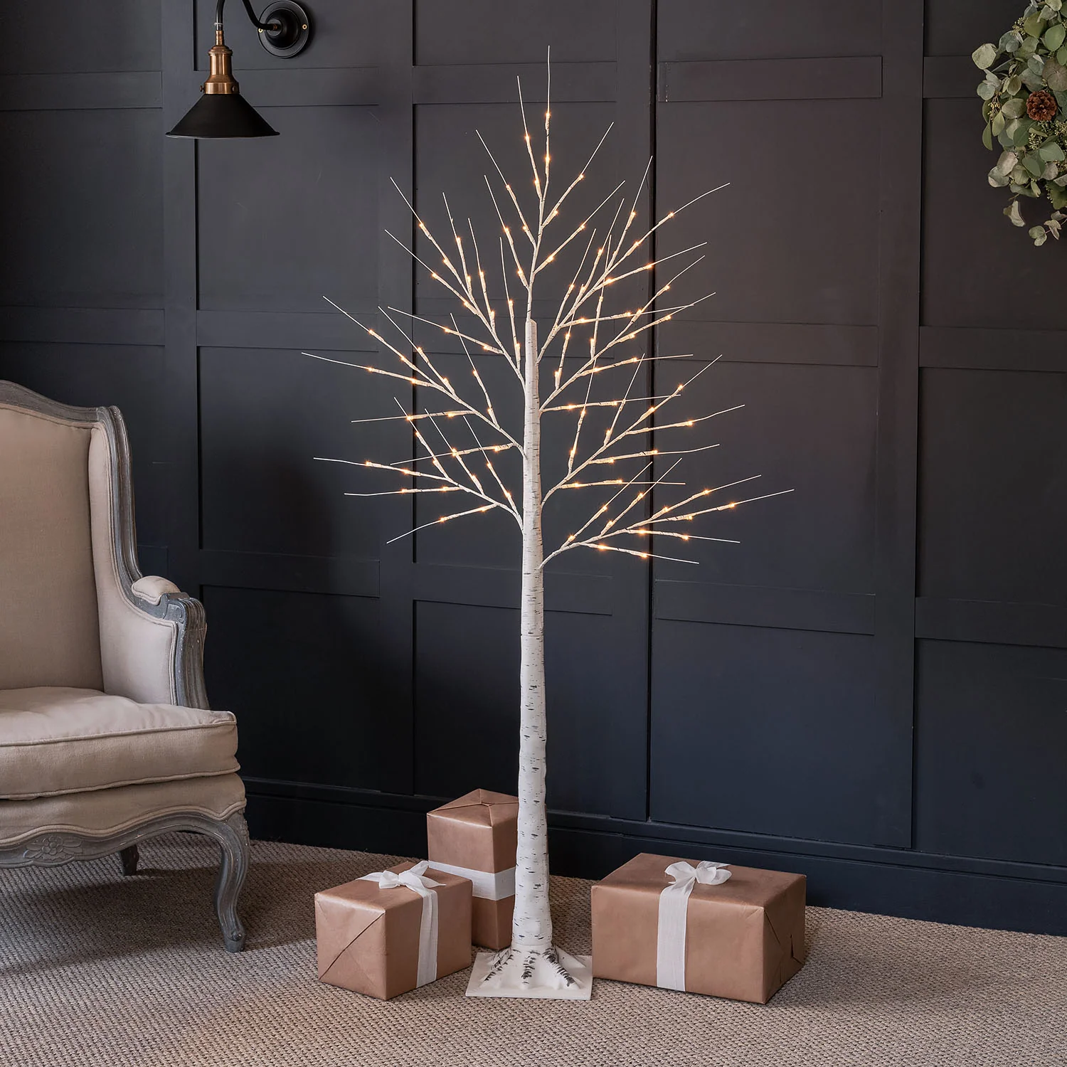 White LED Birch Tree - Image 4