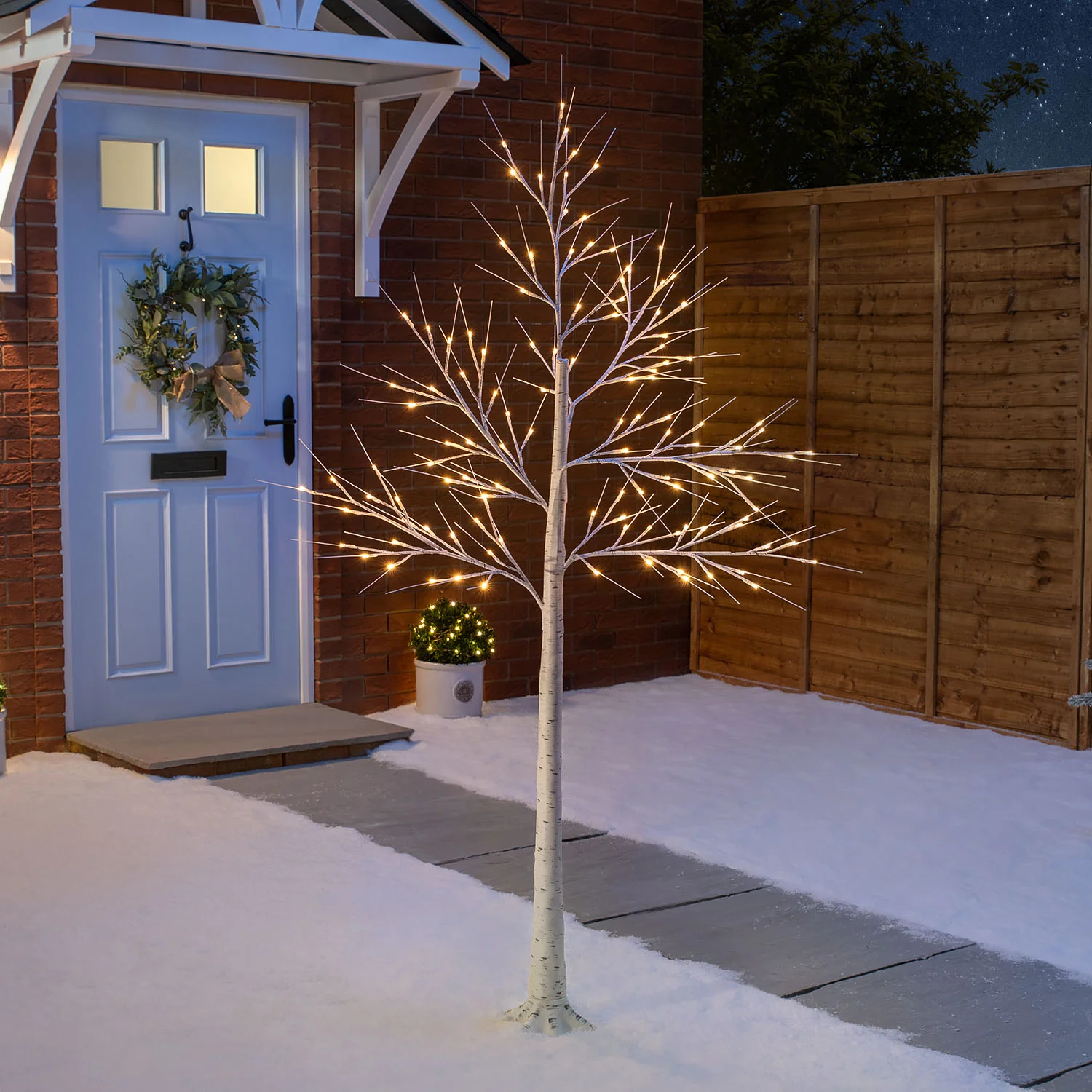 White LED Birch Tree - Image 5