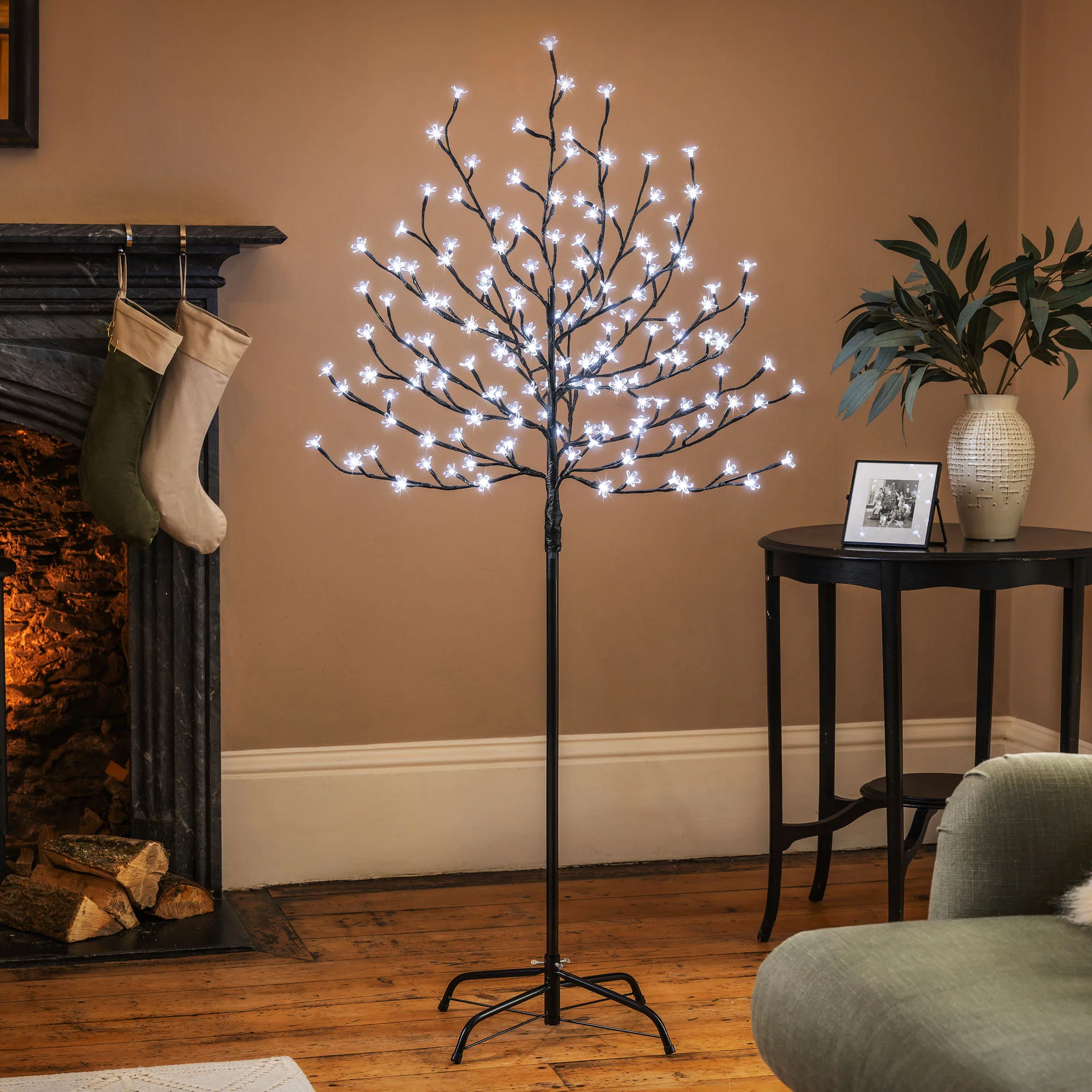 White LED Cherry Blossom Tree - Image 4